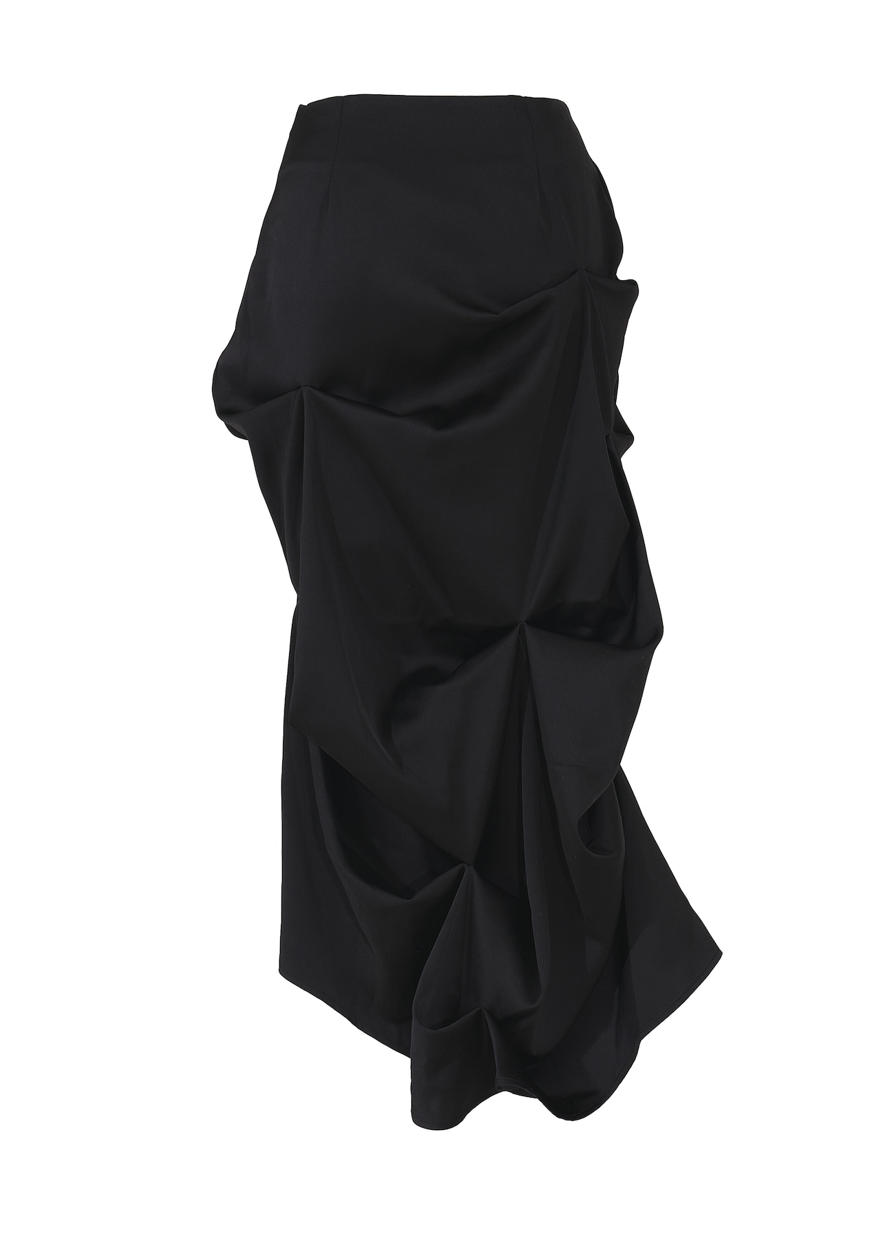 Pinch Satin Skirt
