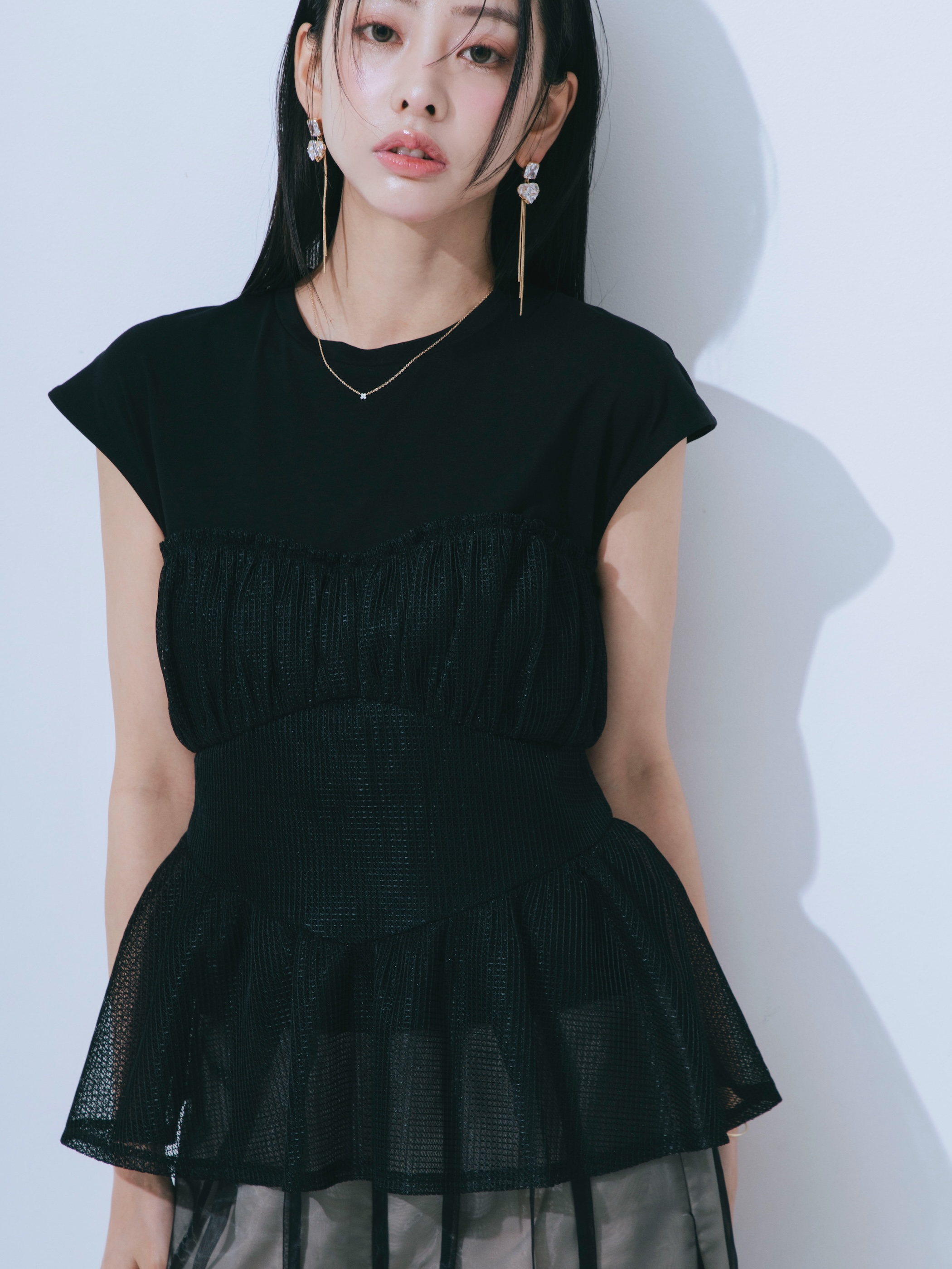 【JOUR by Crayme,】Airy Cool Bistier Tops