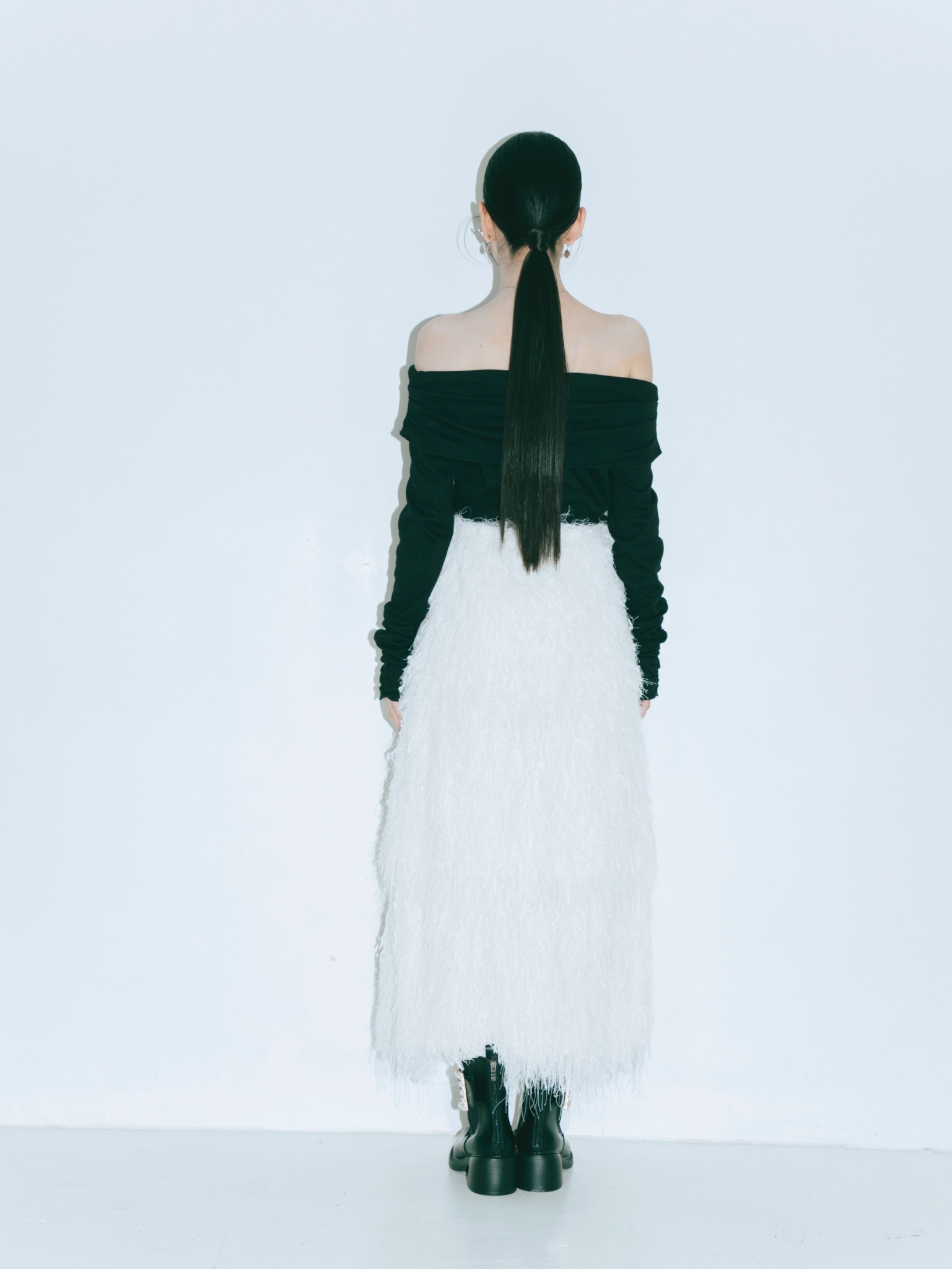 Volume Feather Dress
