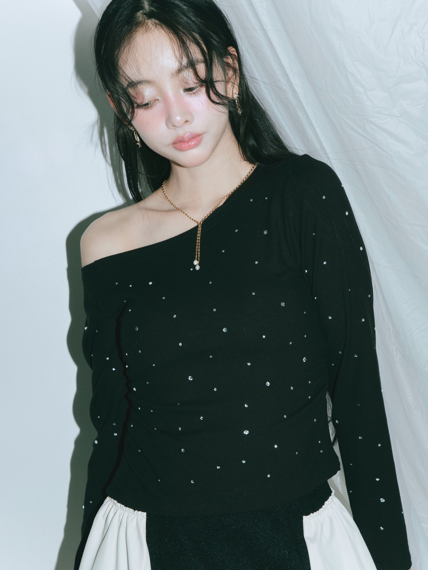 Bijou One Shoulder Cut Tops