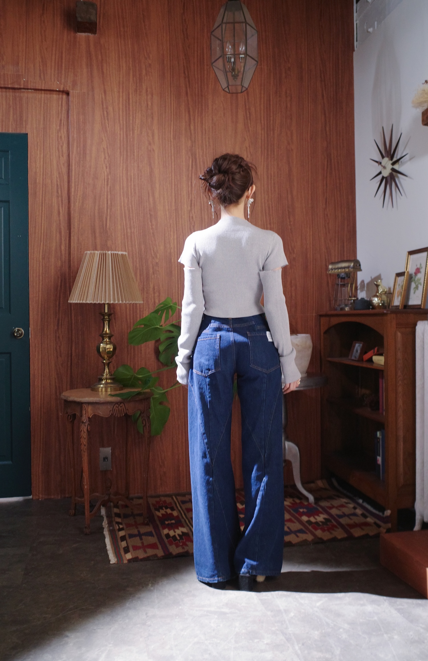 Stitch Line Denim Pants