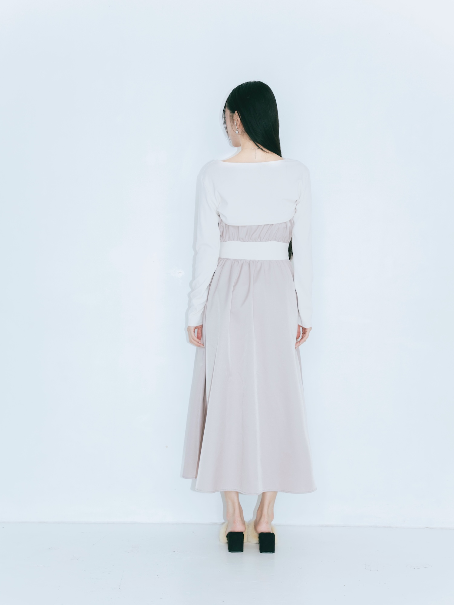 【JOUR by Crayme,】Front Zip Line Dress Set