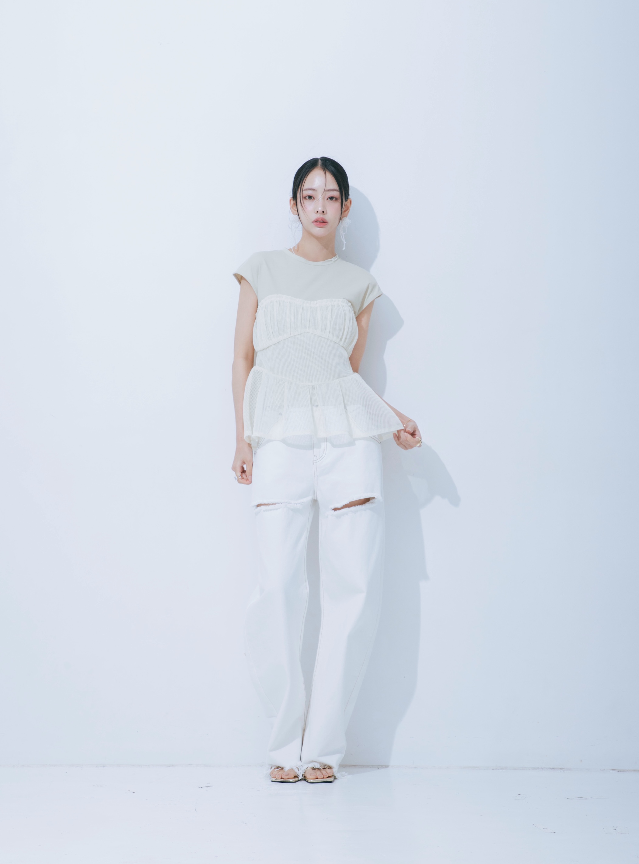 【JOUR by Crayme,】Airy Cool Bistier Tops