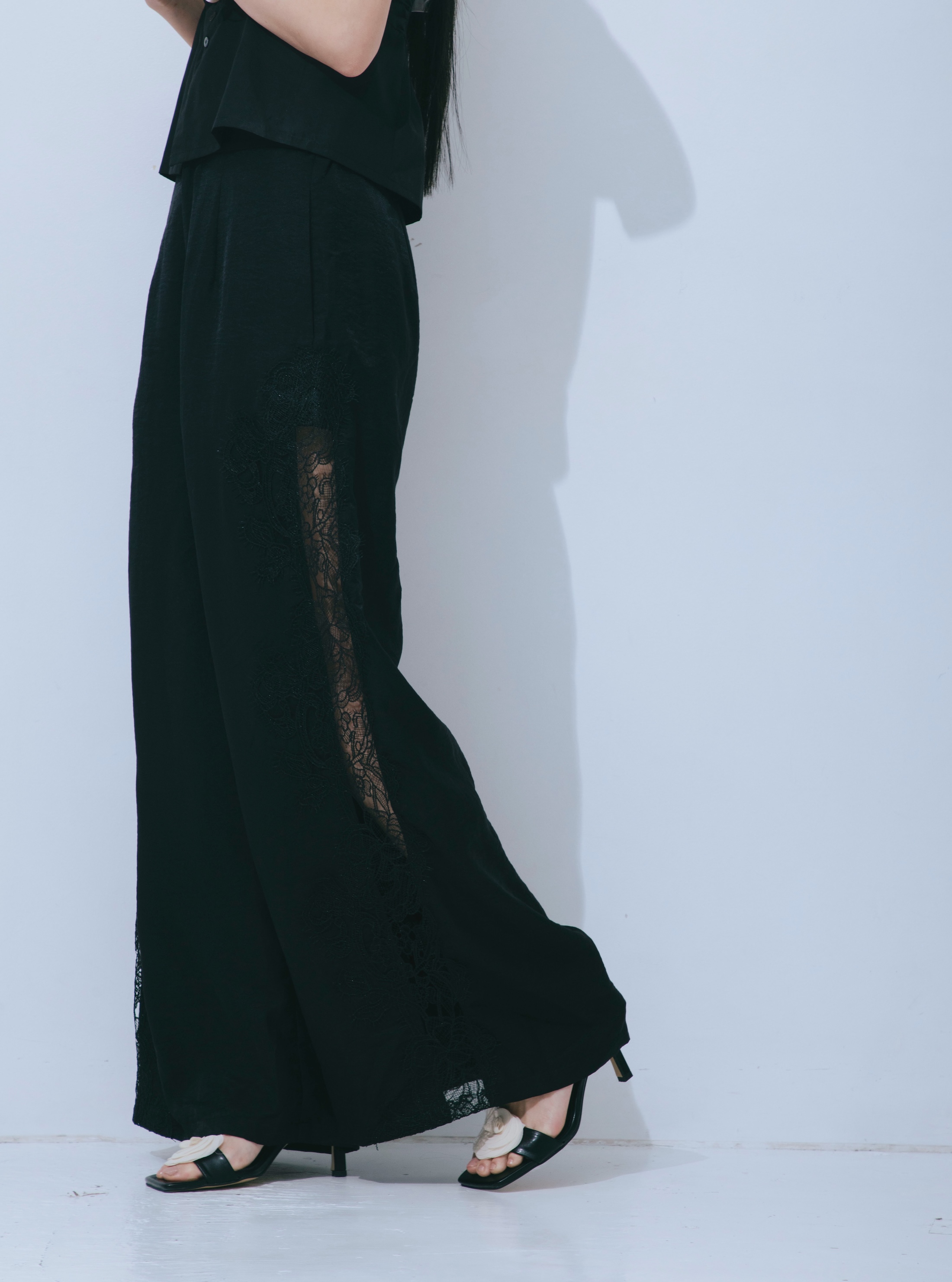 【JOUR by Crayme,】Side Lace Pants