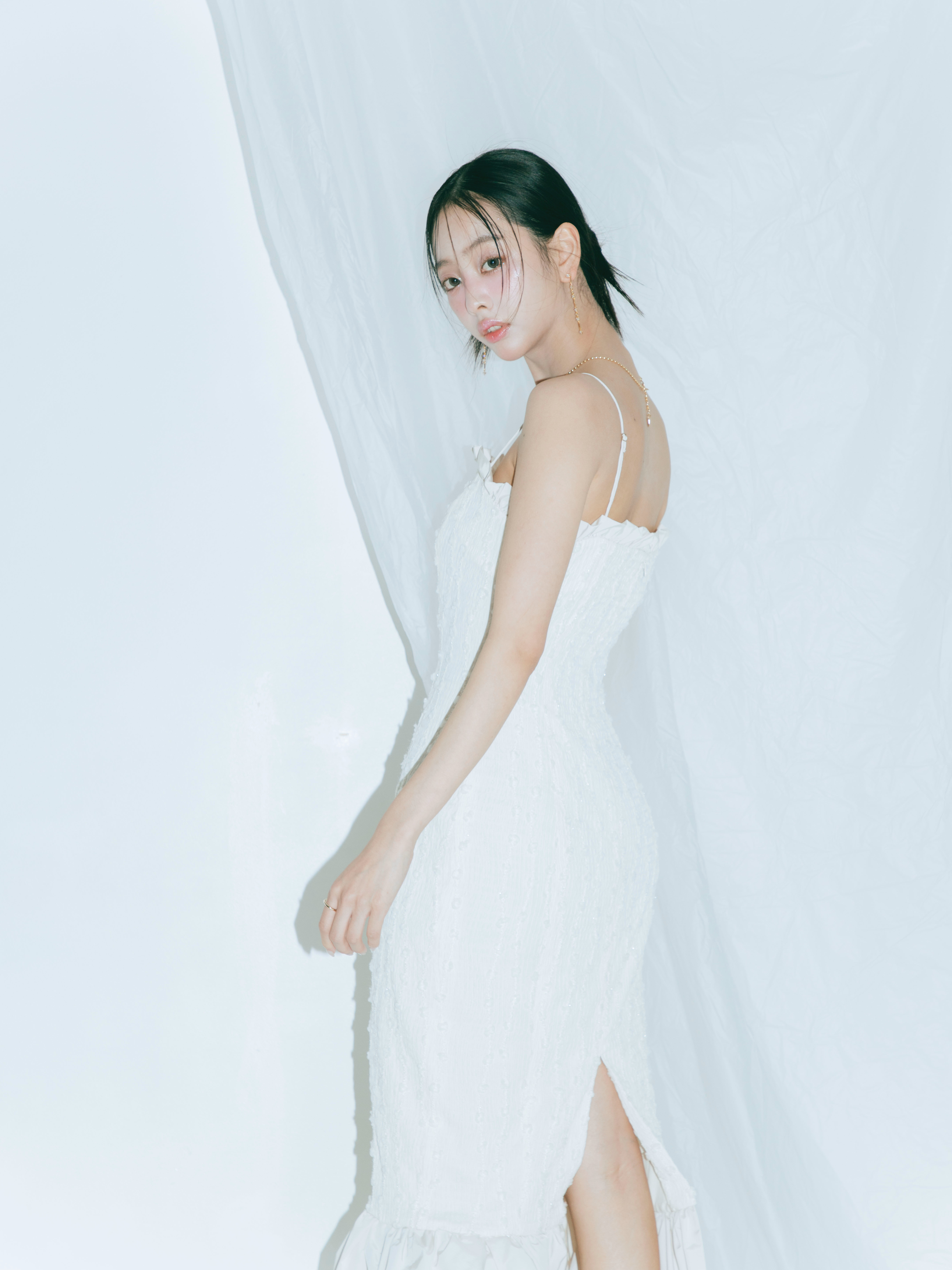 Whip Frill Fringe Dress Set