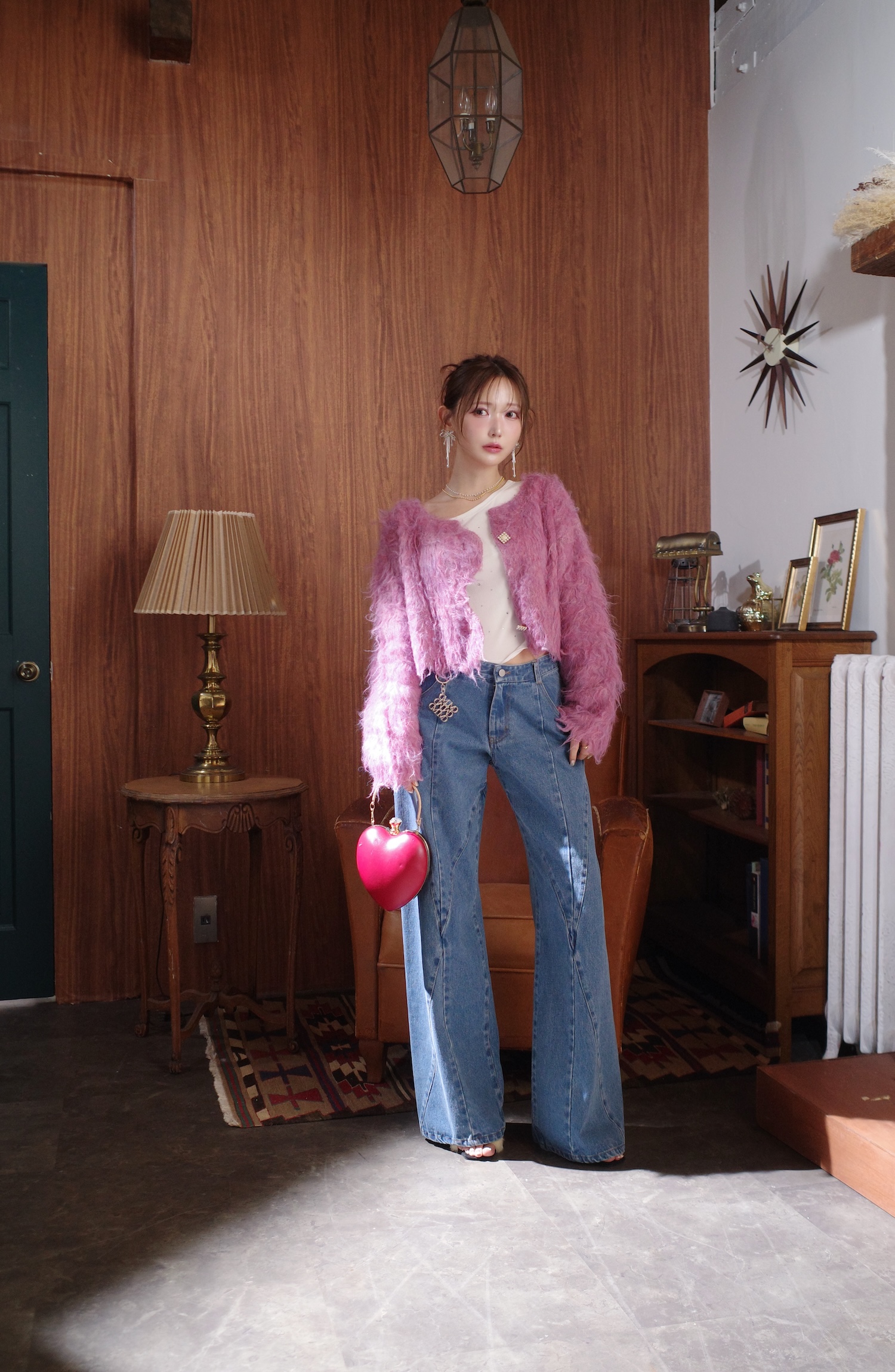 Stitch Line Denim Pants