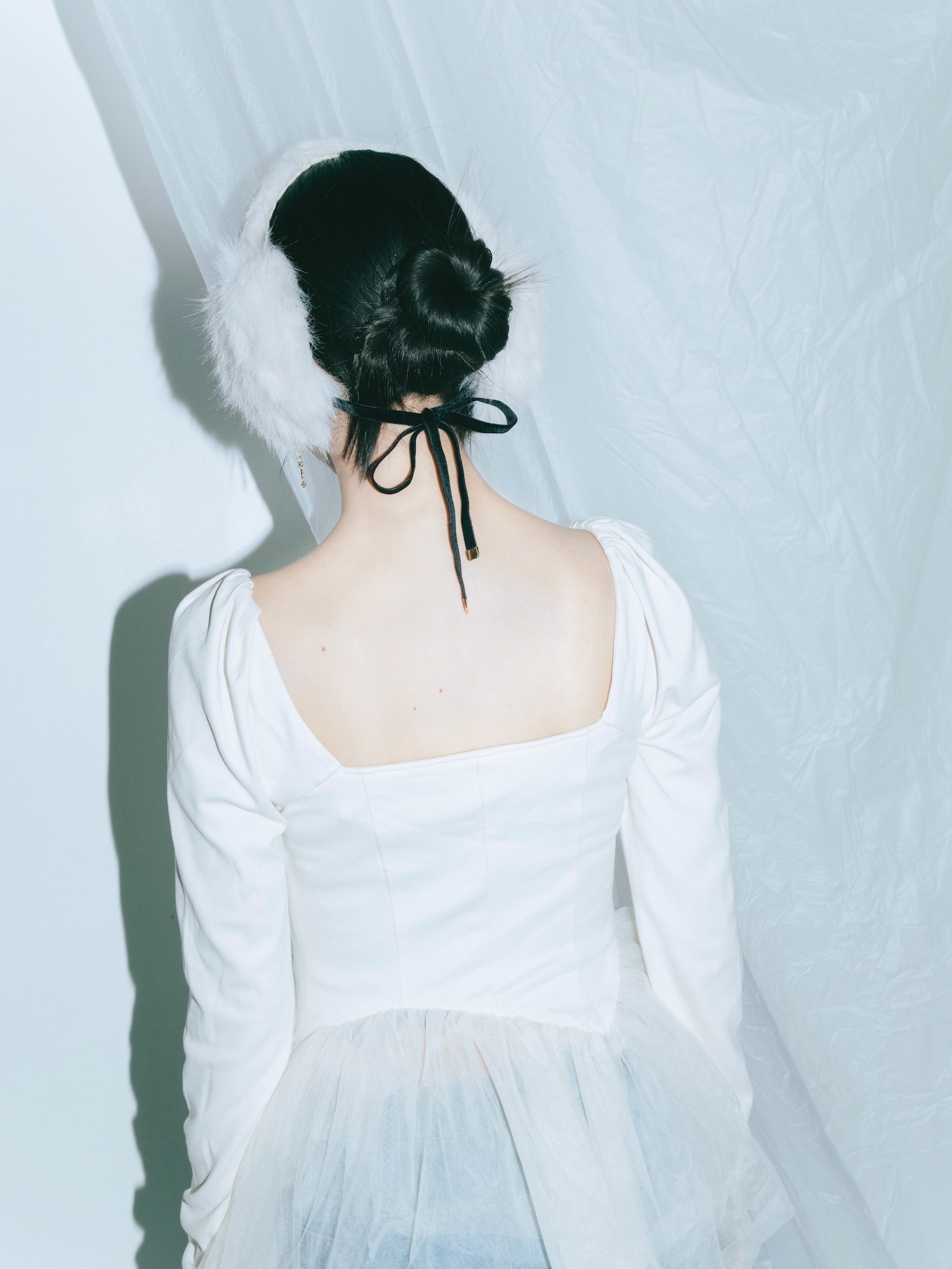 Peplum Tulle Bustier Tops