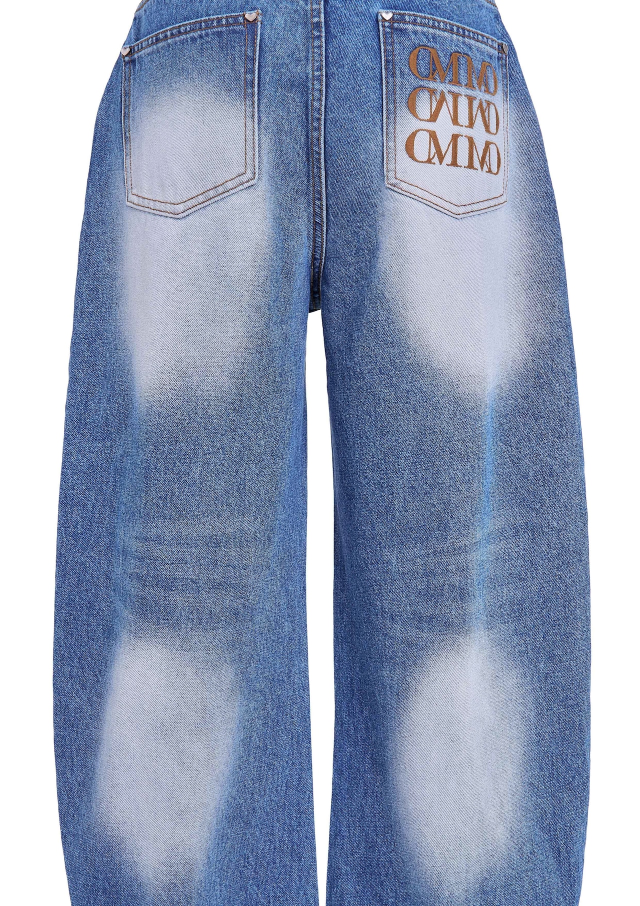 Slit Barrel Denim Pants