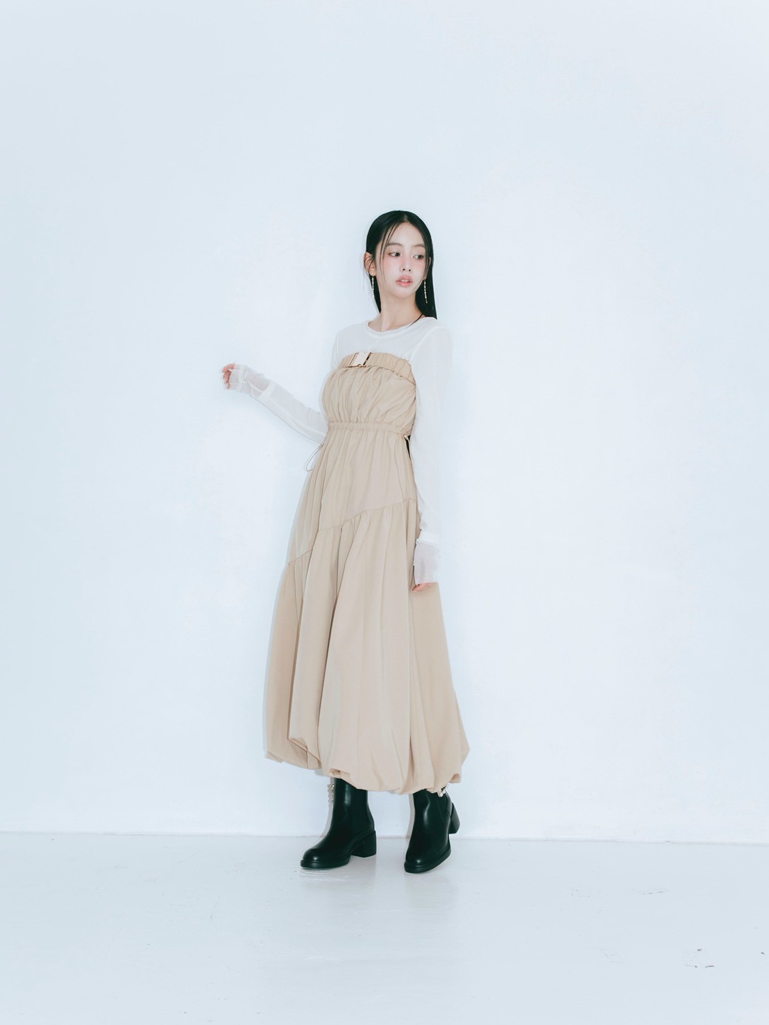 2way Balloon Bare Dress