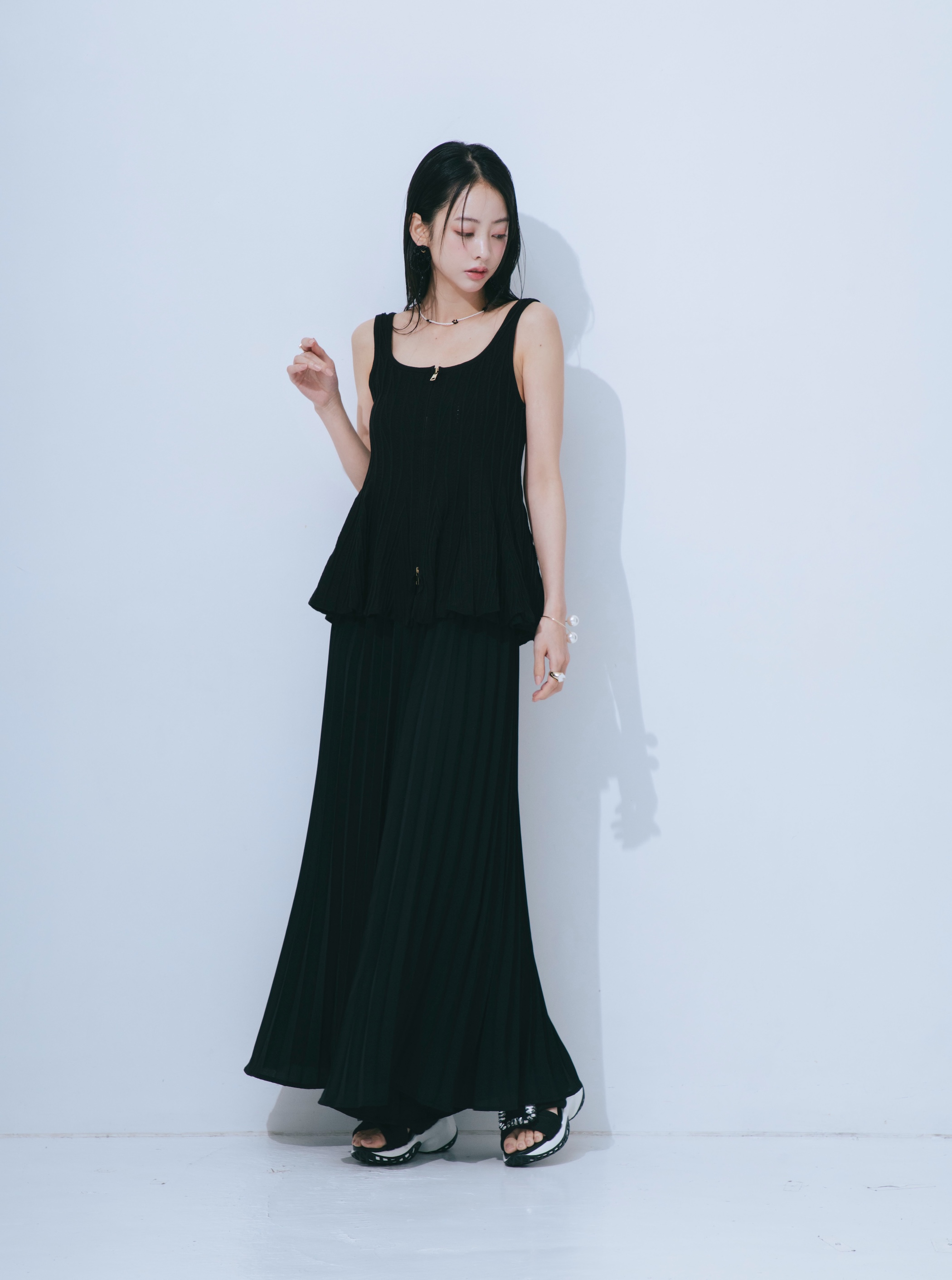 【JOUR by Crayme,】Pleats Flare Pants