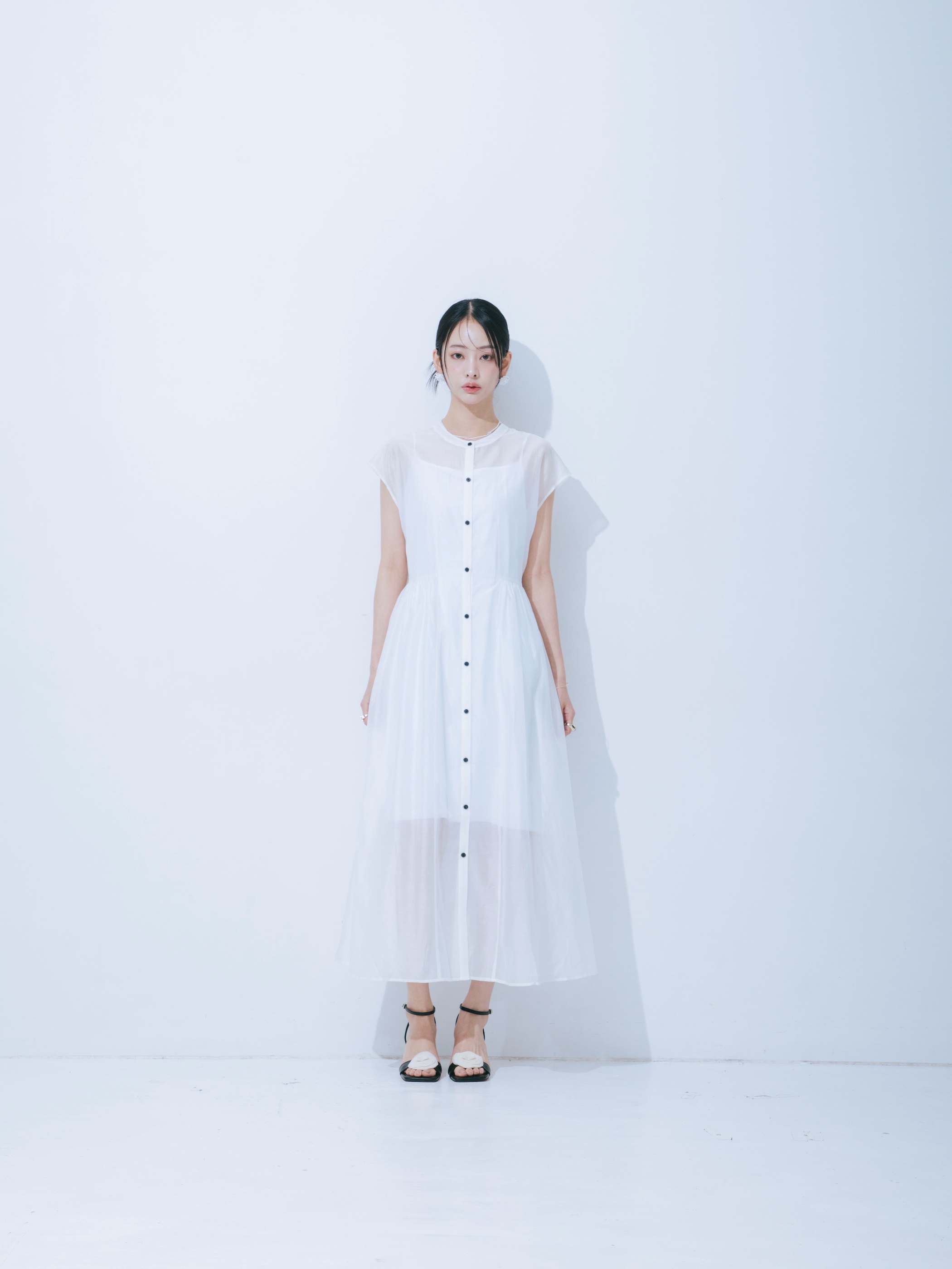 【JOUR by Crayme,】Airy Cool Sheer Dress