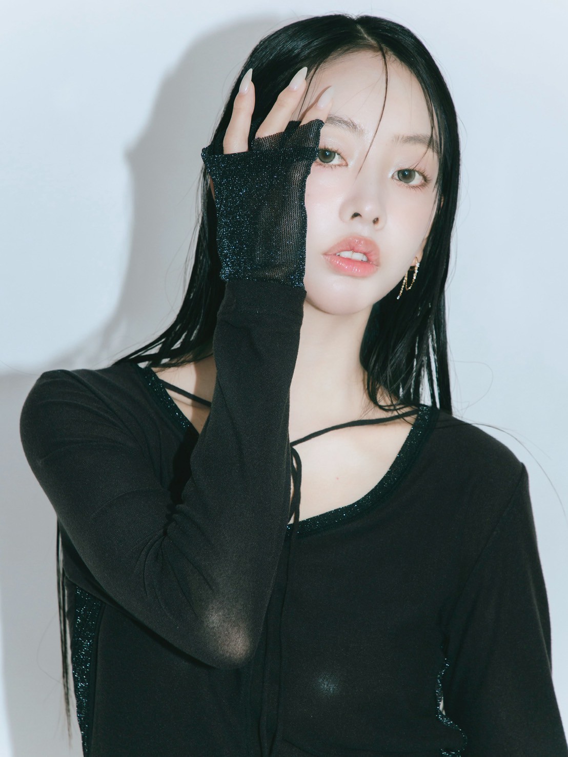 【JOUR by Crayme,】Mix Sheer Tops