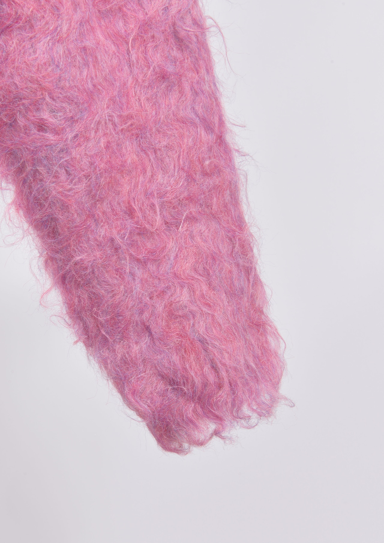 Scallop Shaggy Knit Cardigan