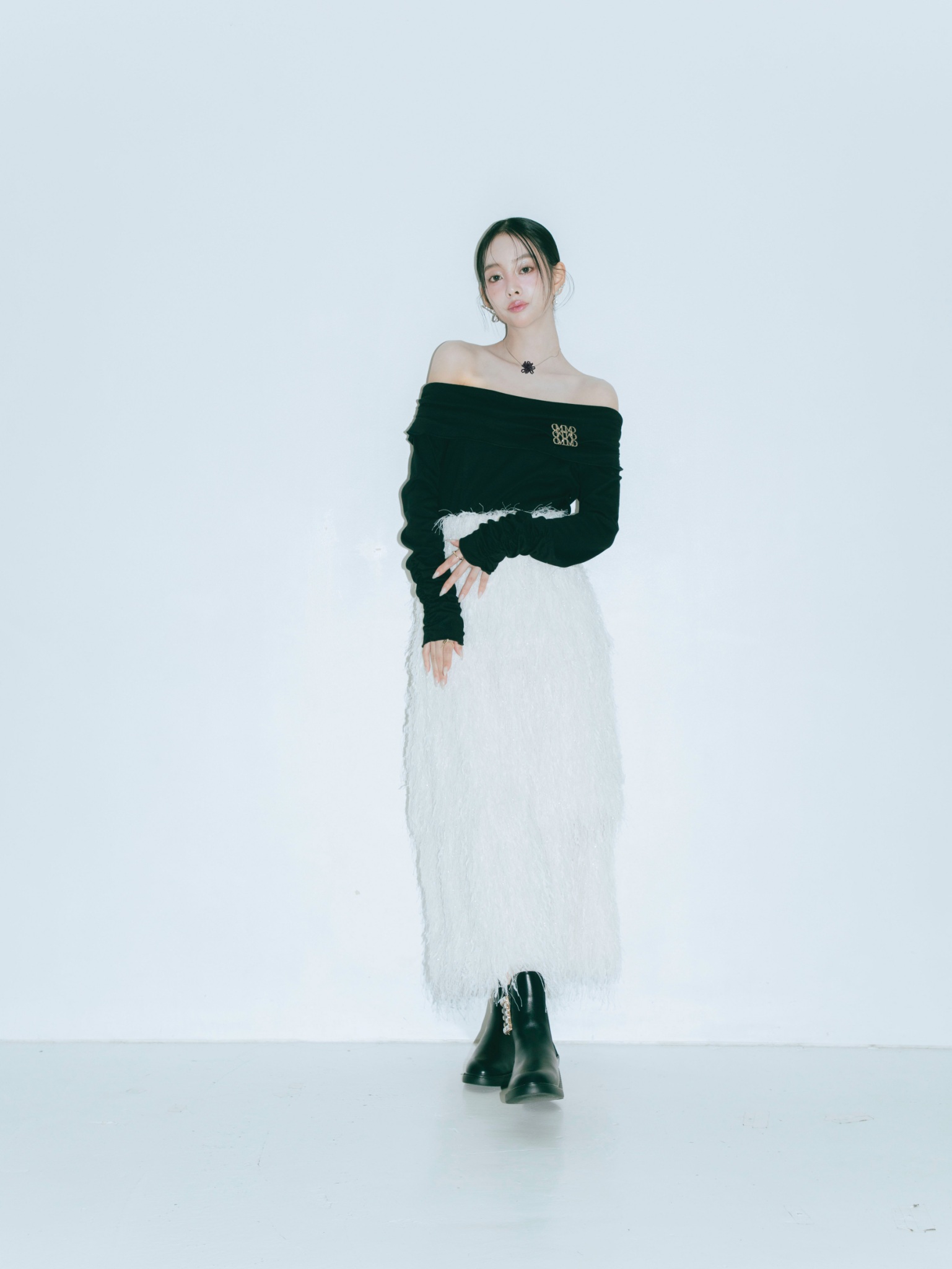 Volume Feather Dress