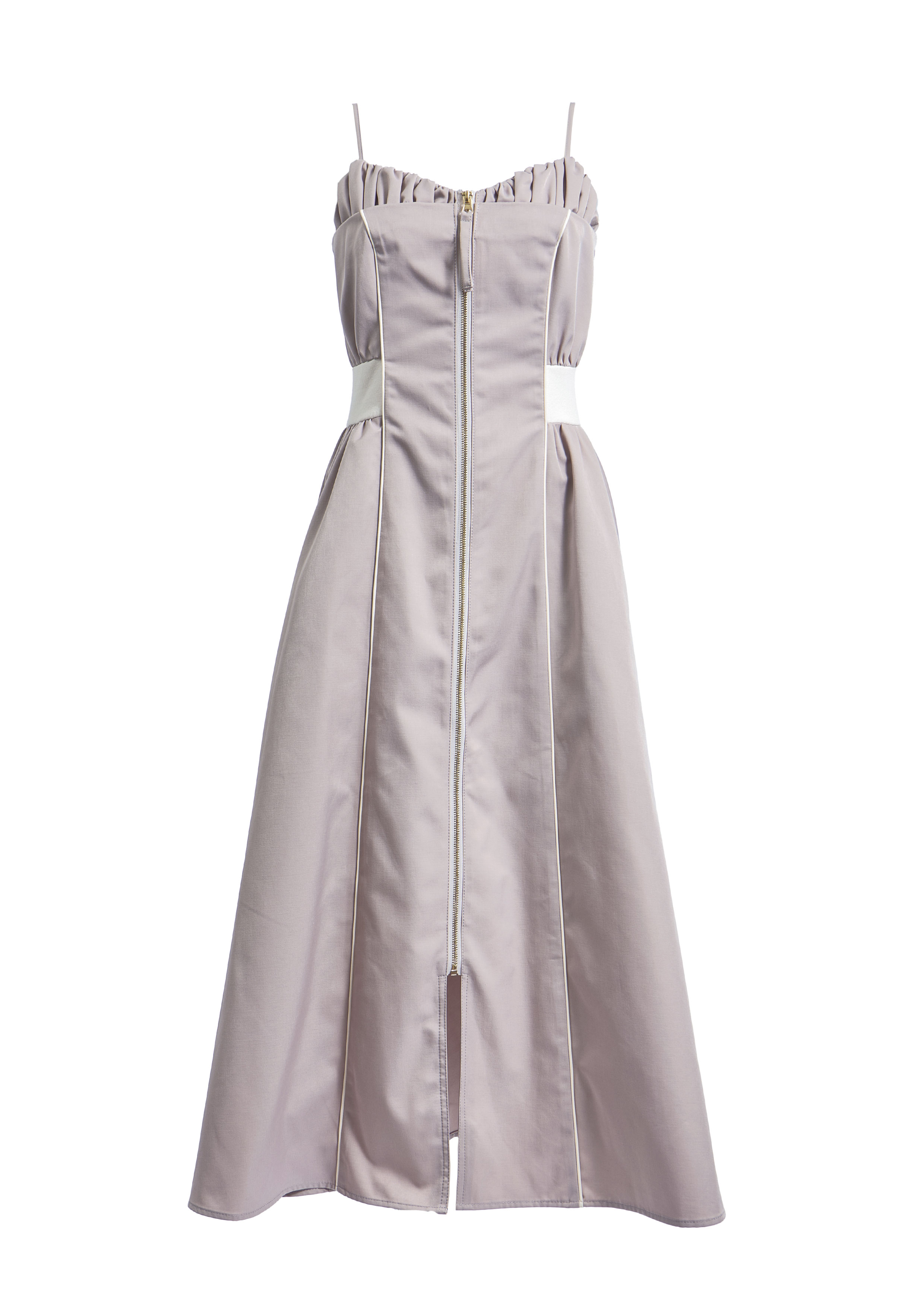 【JOUR by Crayme,】Front Zip Line Dress Set