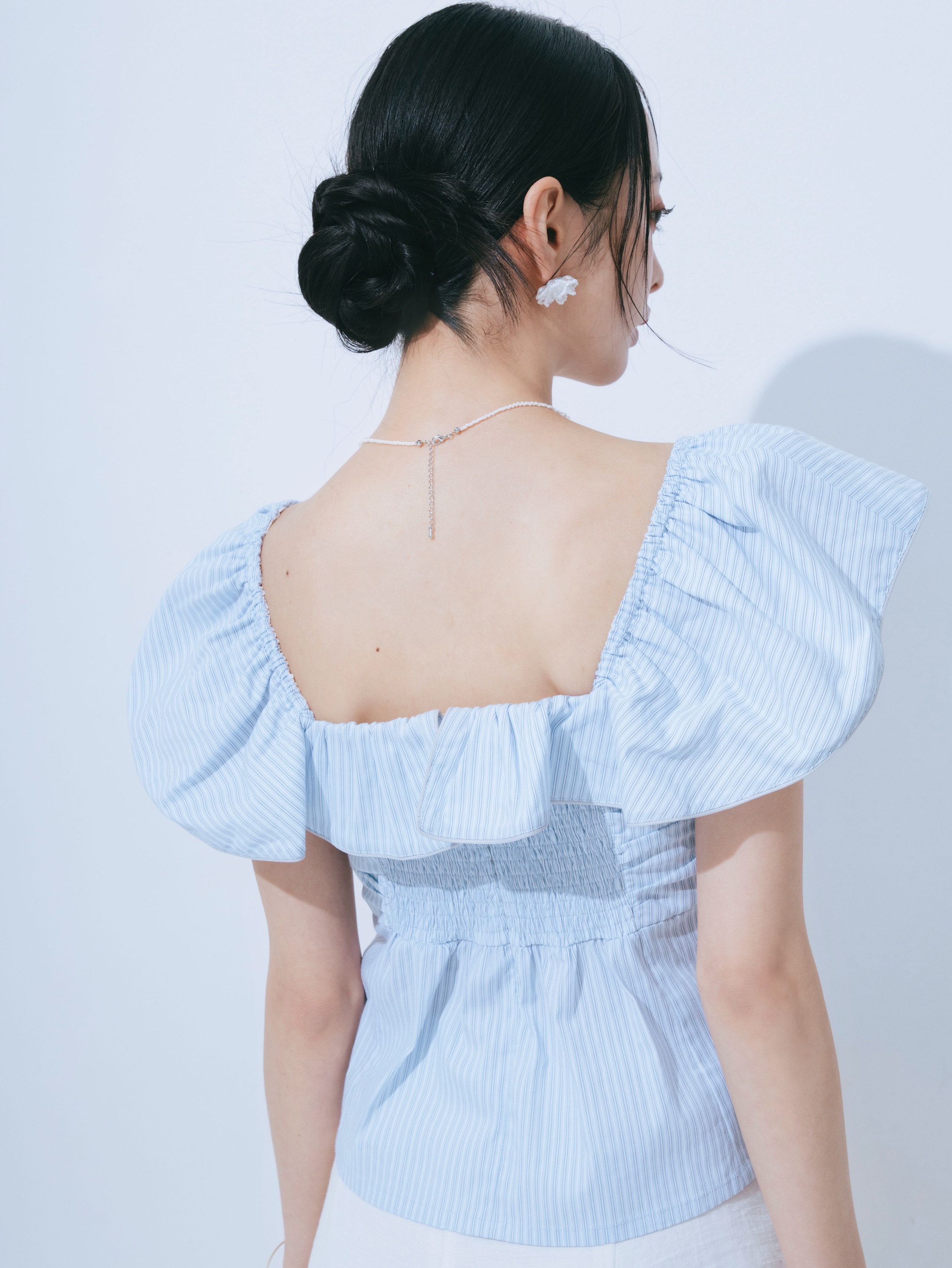 【JOUR by Crayme,】2way Frill Shirt Tops