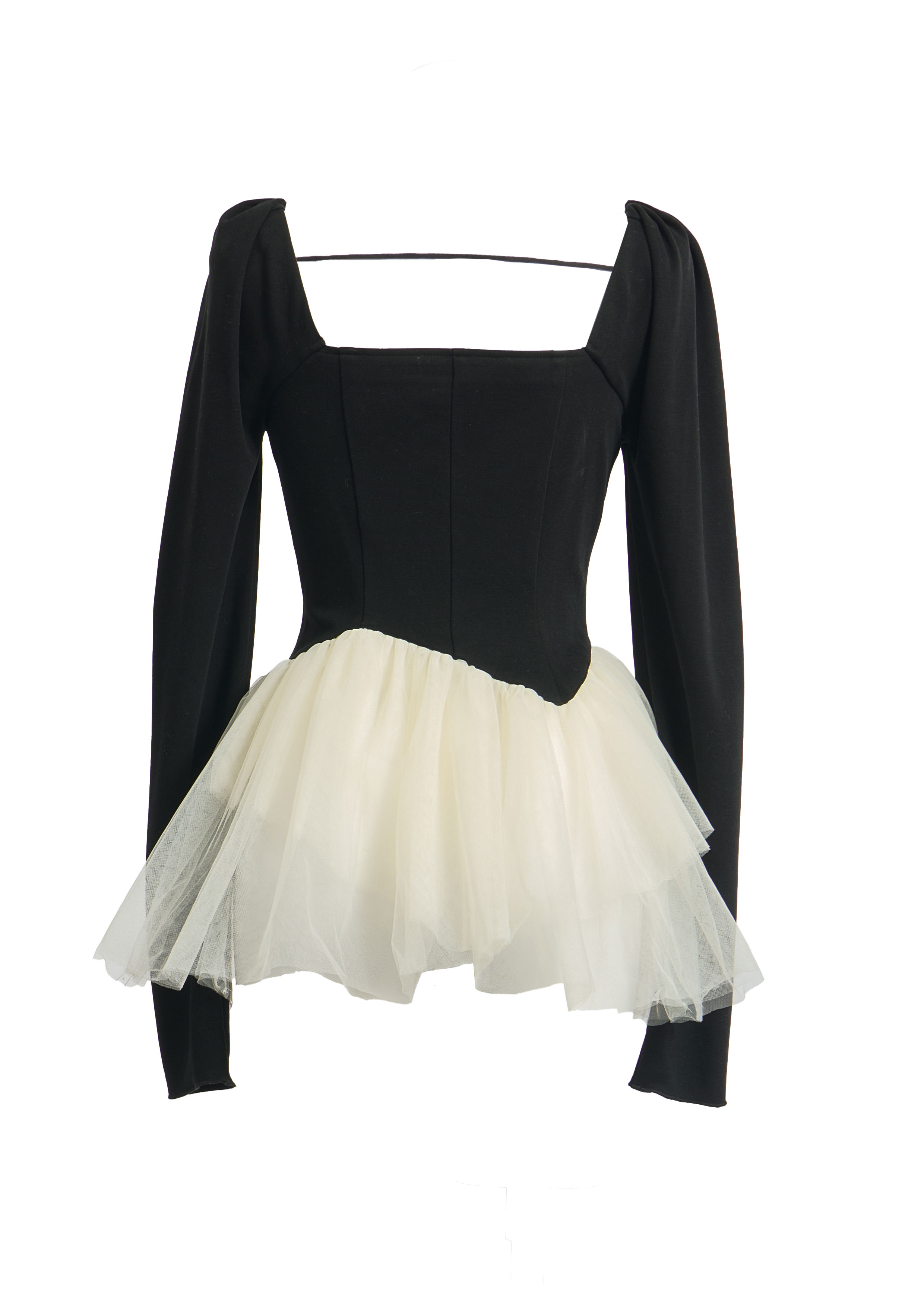 Peplum Tulle Bustier Tops