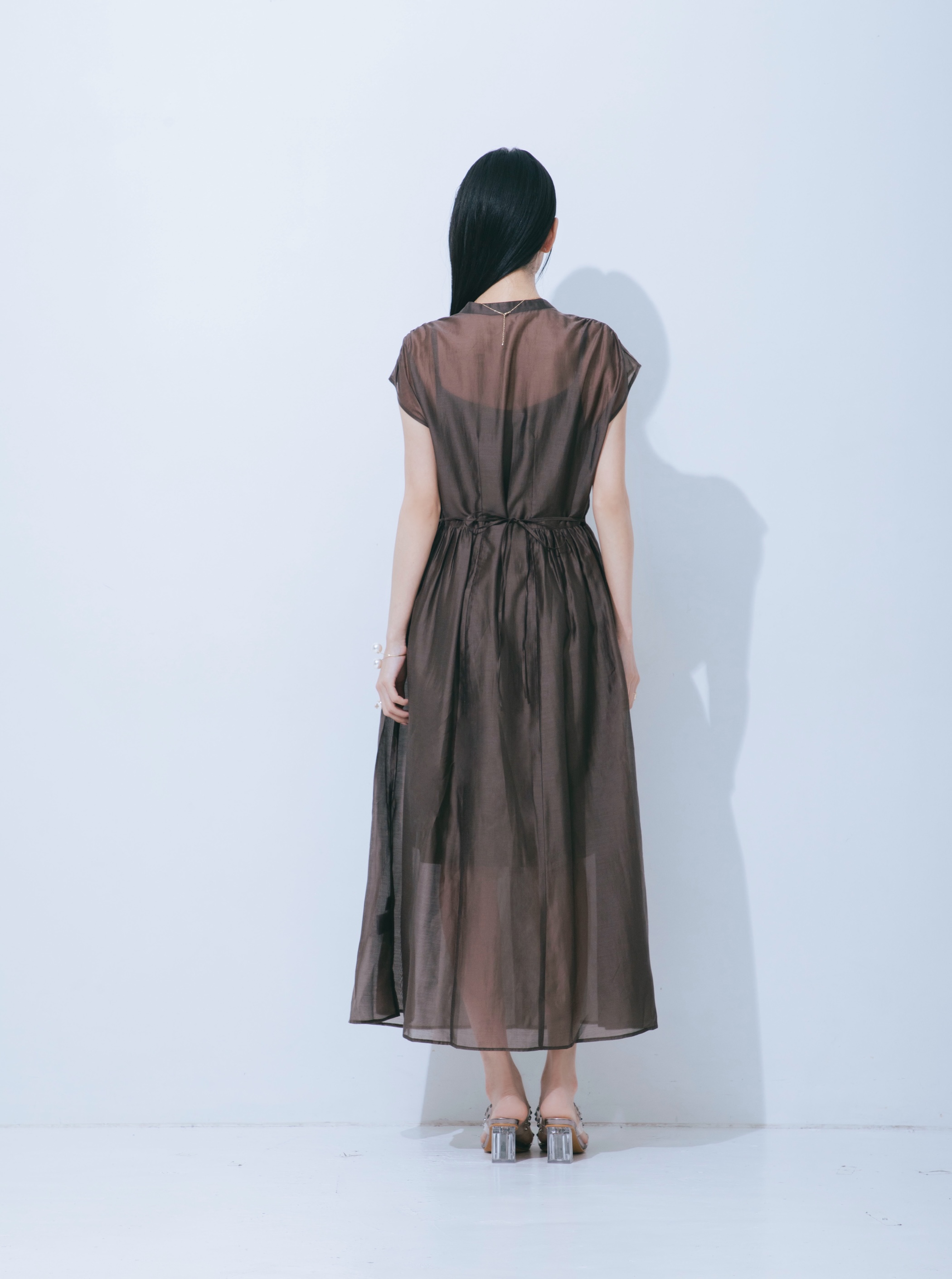 【JOUR by Crayme,】Airy Cool Sheer Dress