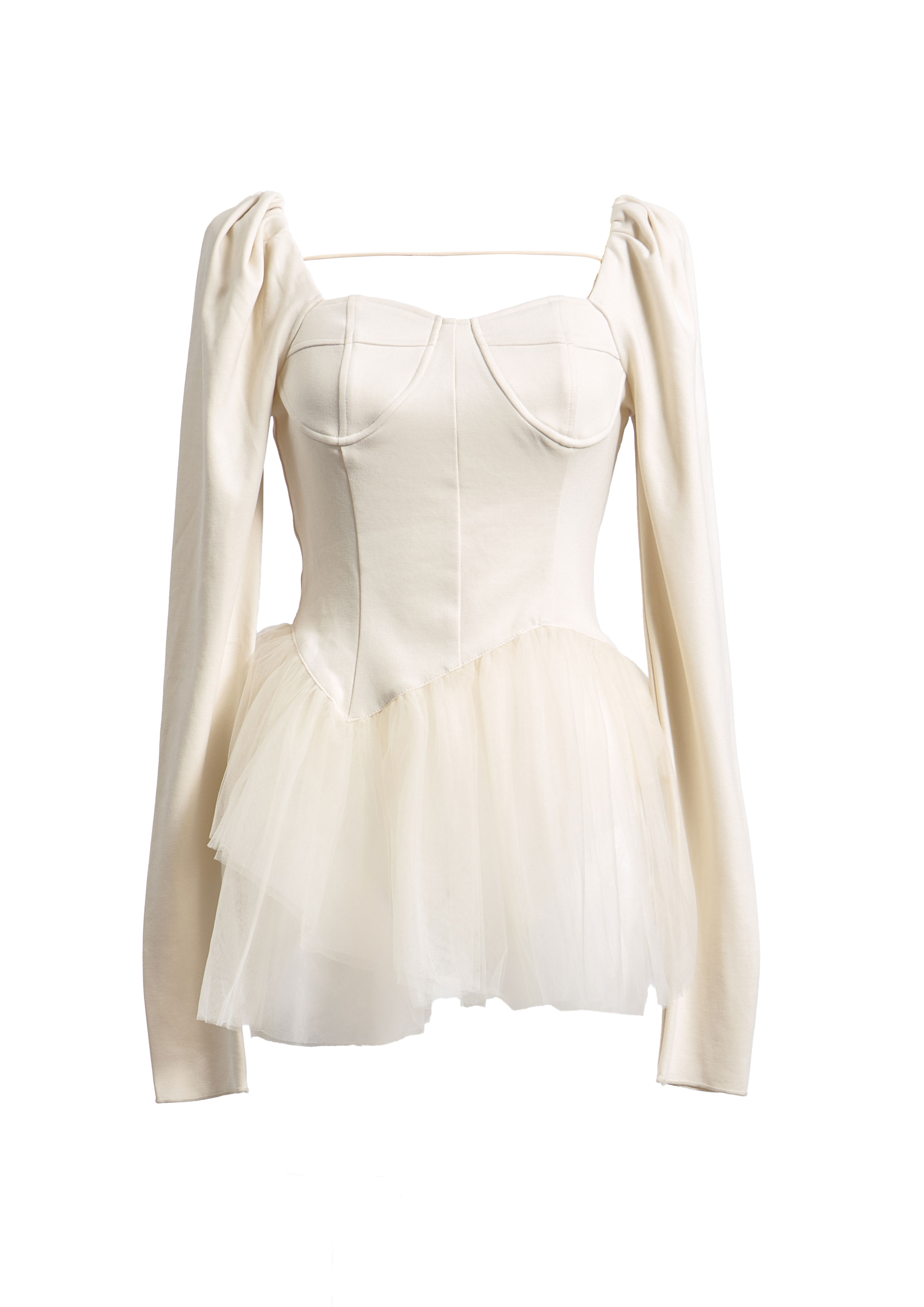 Peplum Tulle Bustier Tops