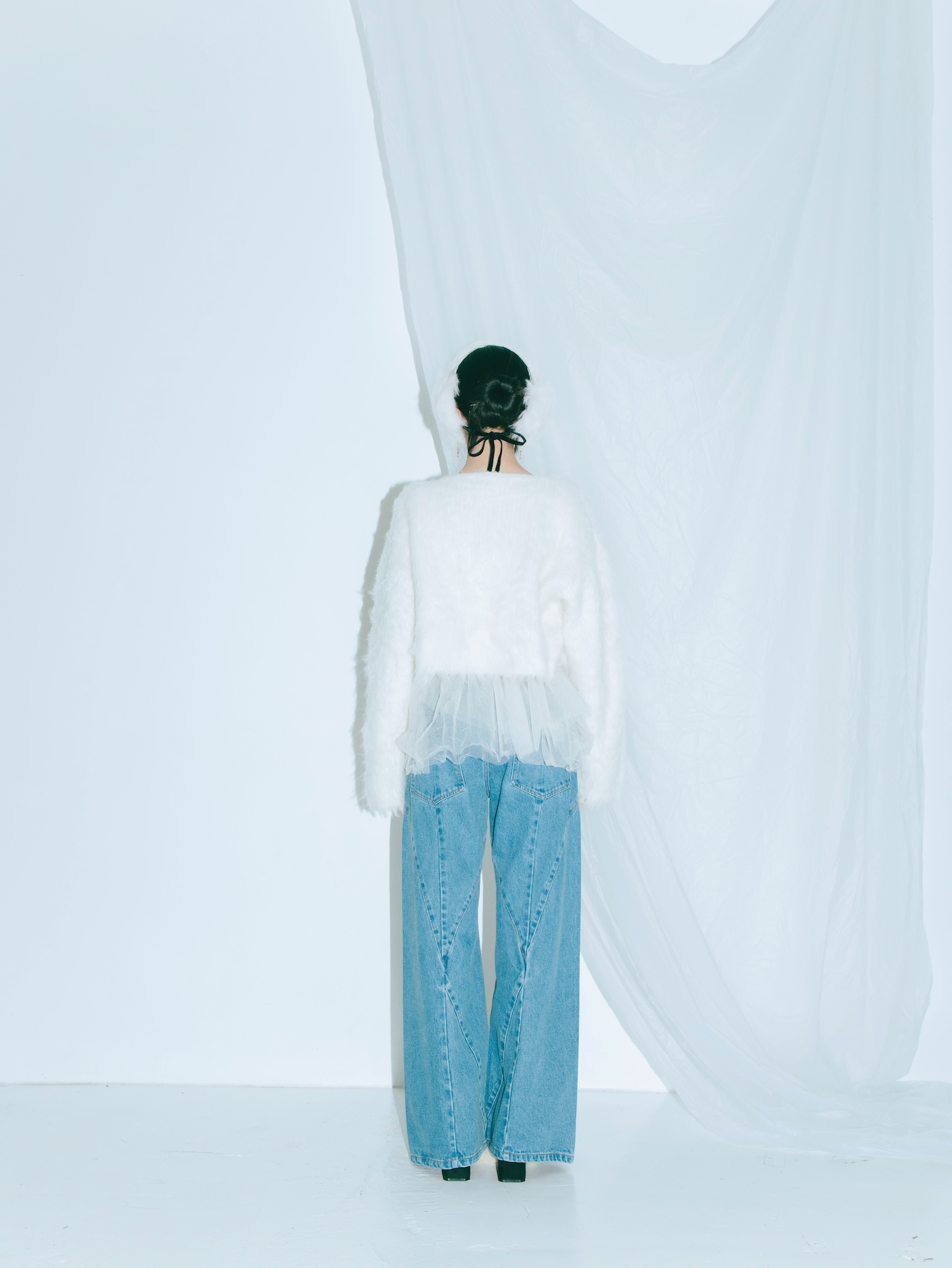 Stitch Line Denim Pants