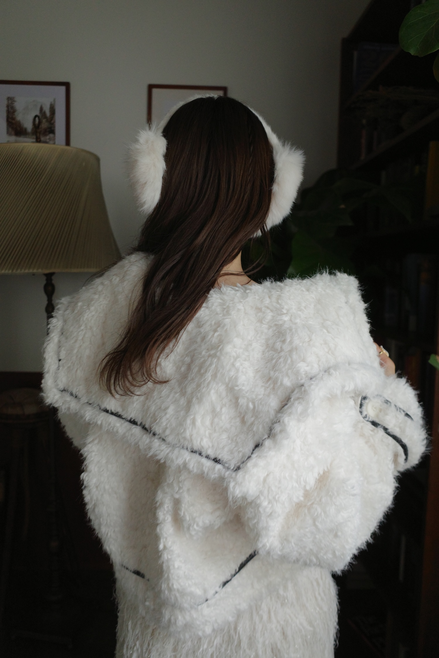 Poodle Boa Coat