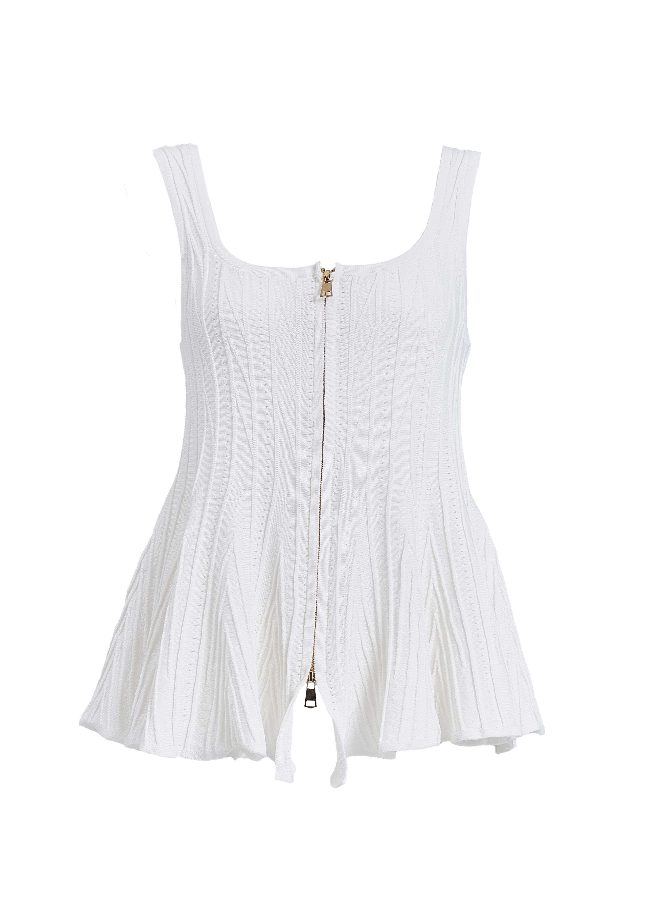 【JOUR by Crayme,】Emboss Peplum Knit