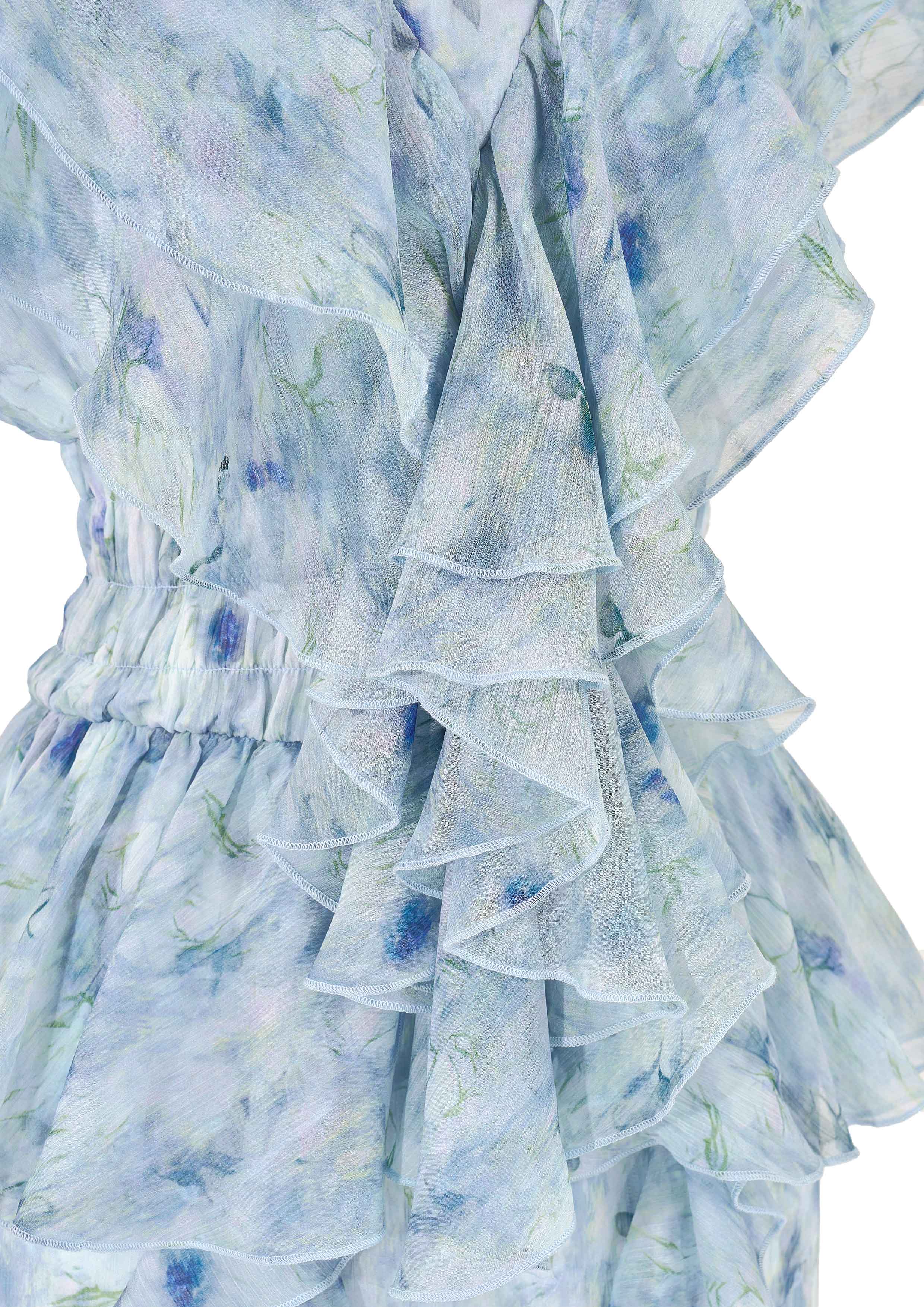 Watercolor Ruffle Dress