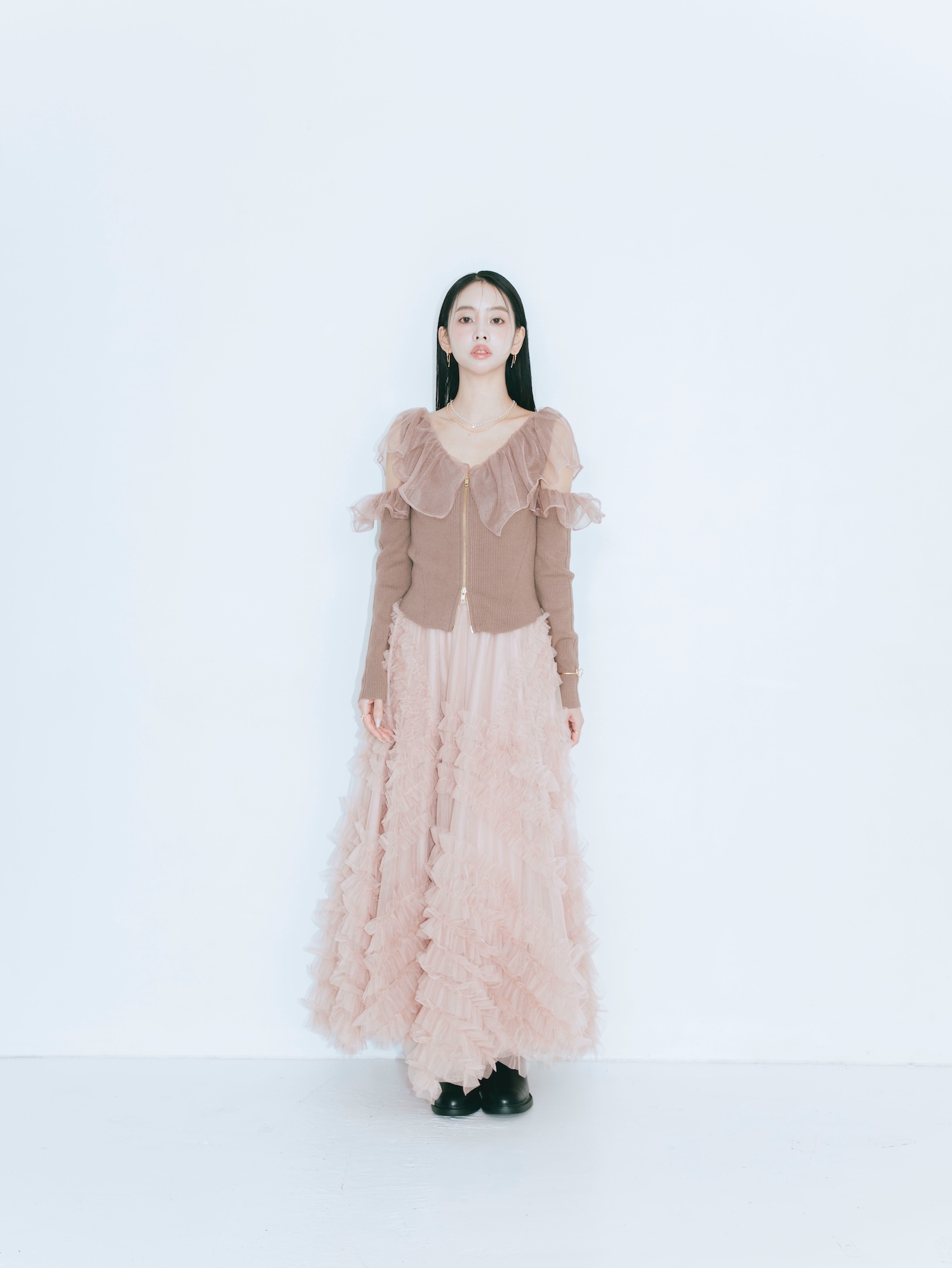 【JOUR by Crayme,】Fairy Frill Knit