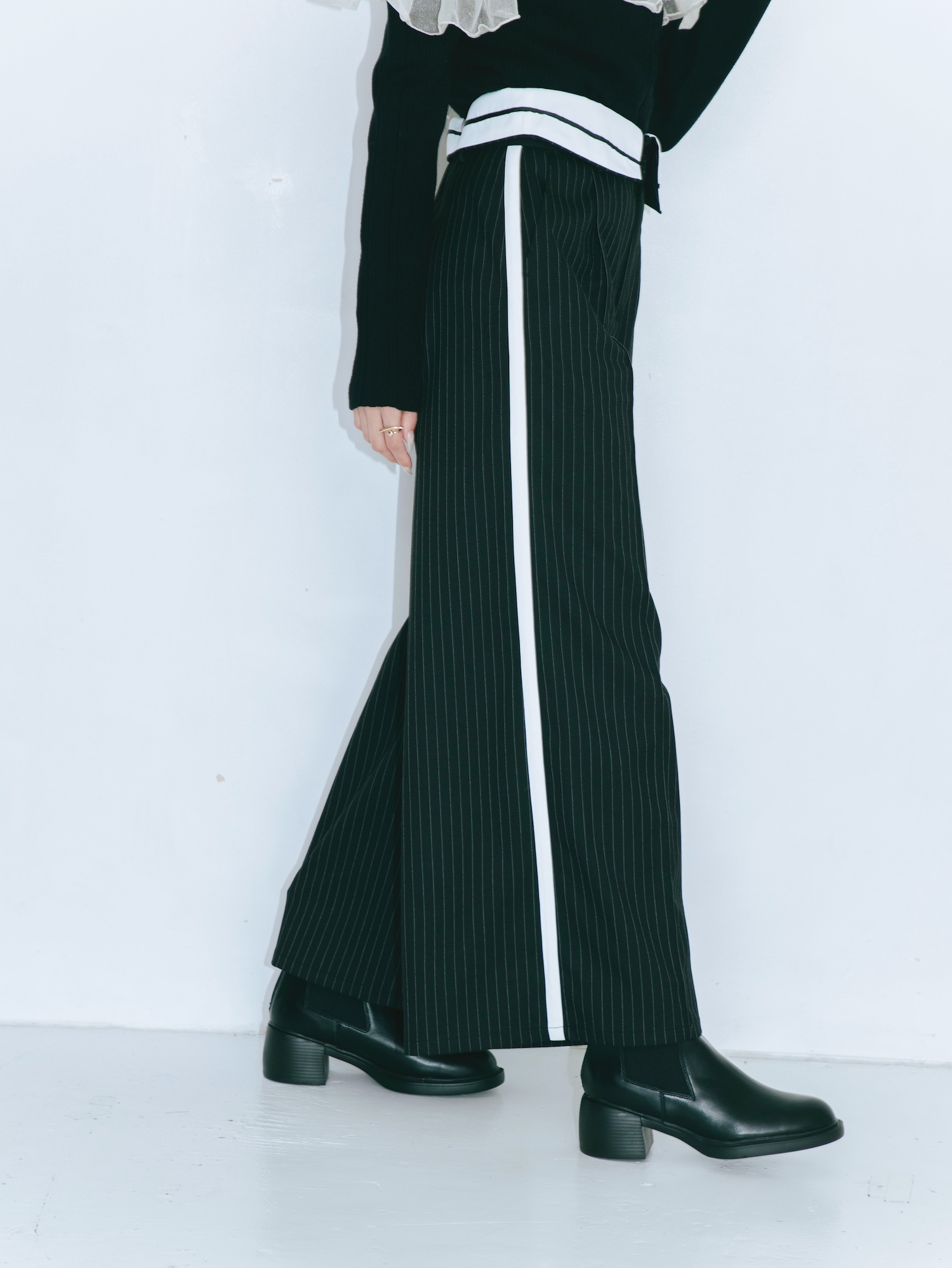 【JOUR by Crayme,】Flap Line Wide Pants