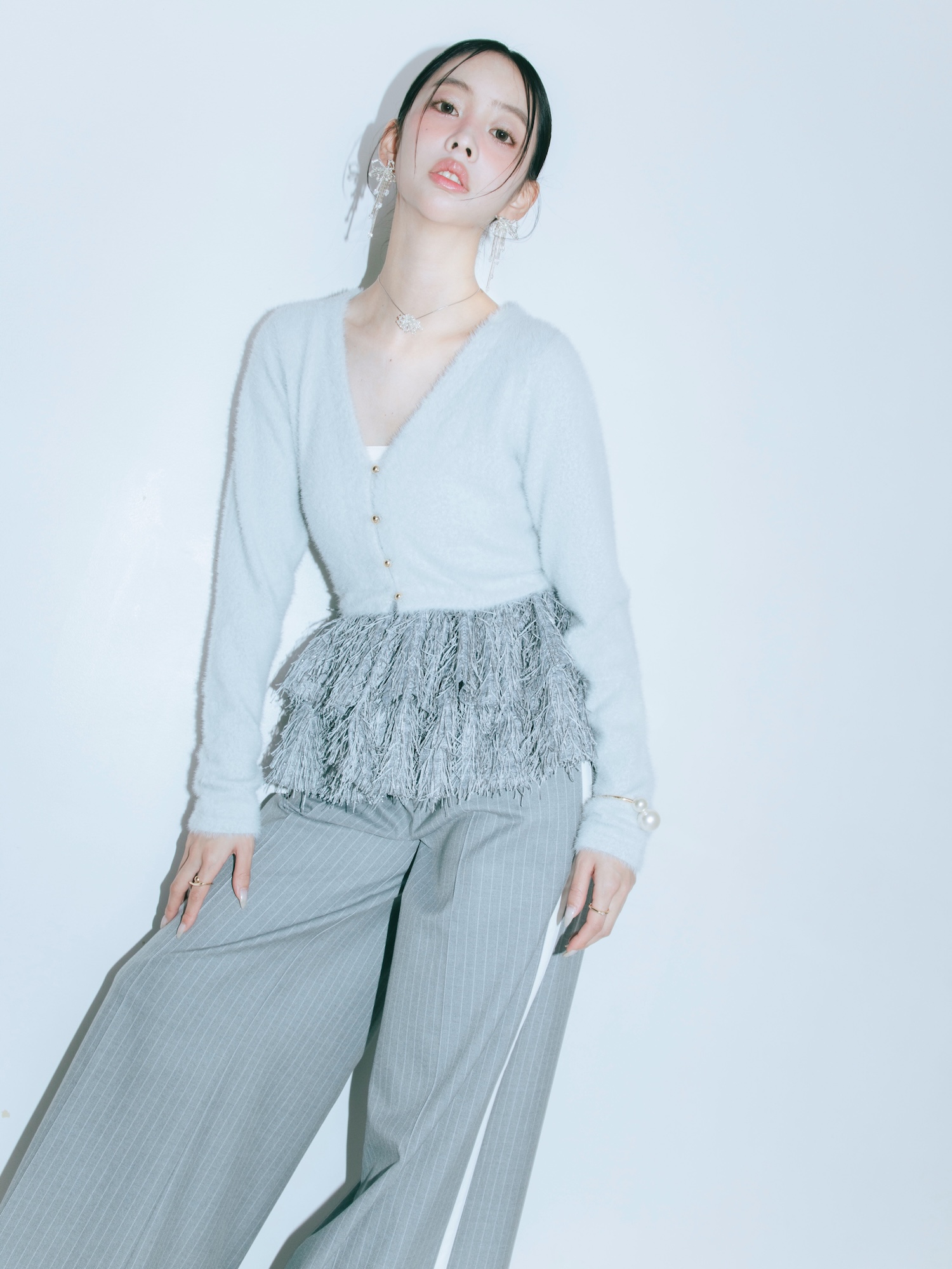 【JOUR by Crayme,】Flap Line Wide Pants