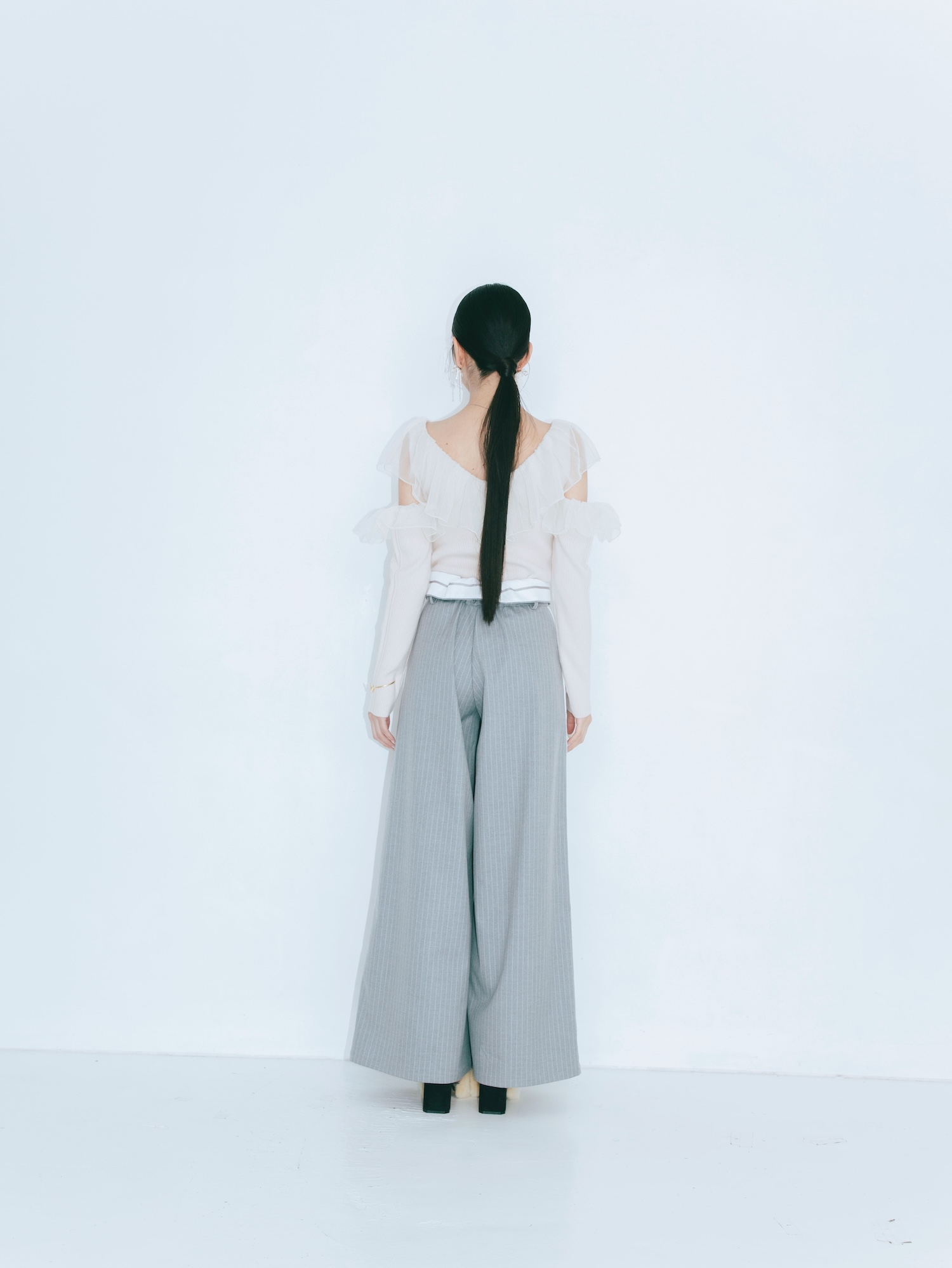 【JOUR by Crayme,】Flap Line Wide Pants