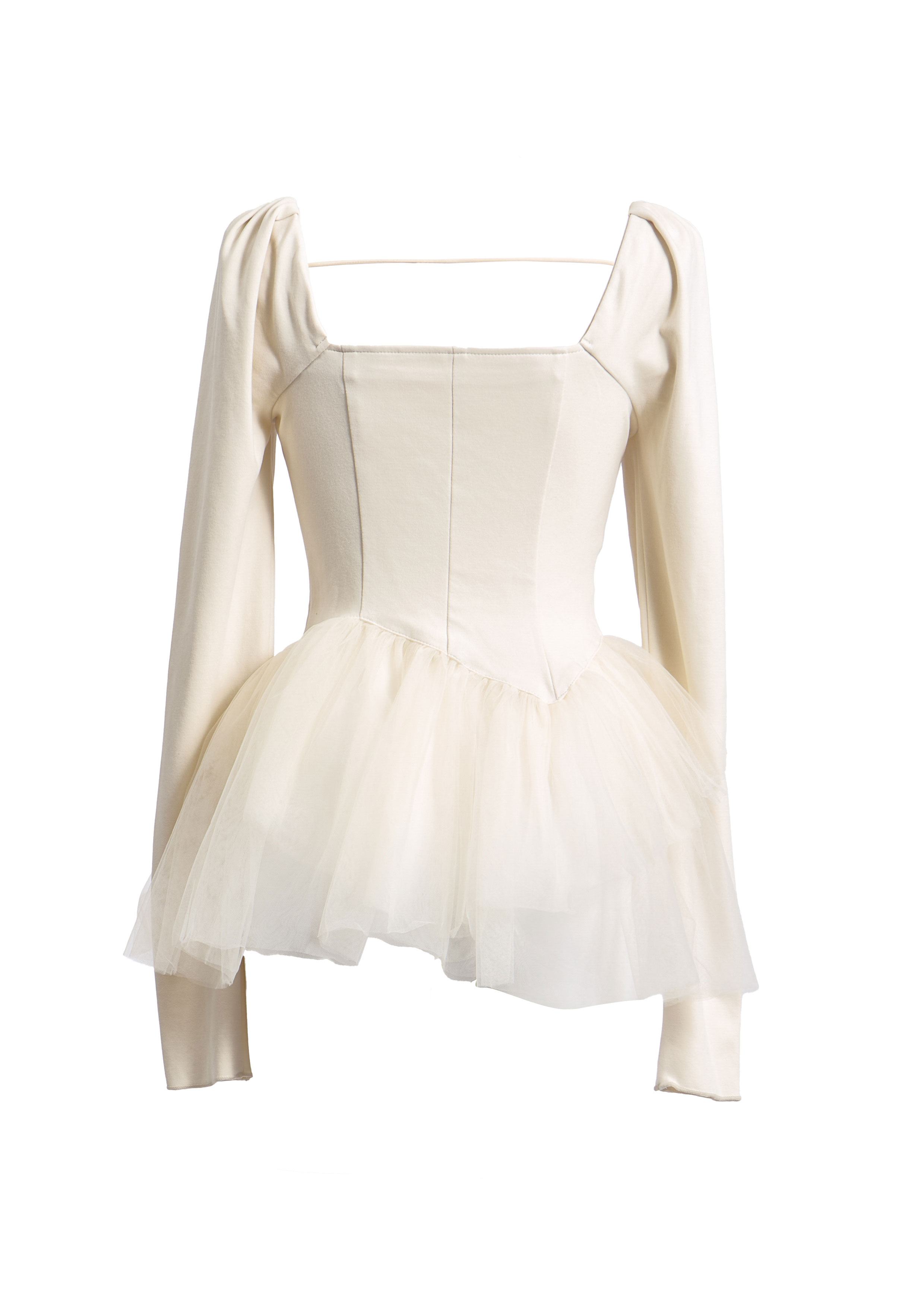 Peplum Tulle Bustier Tops