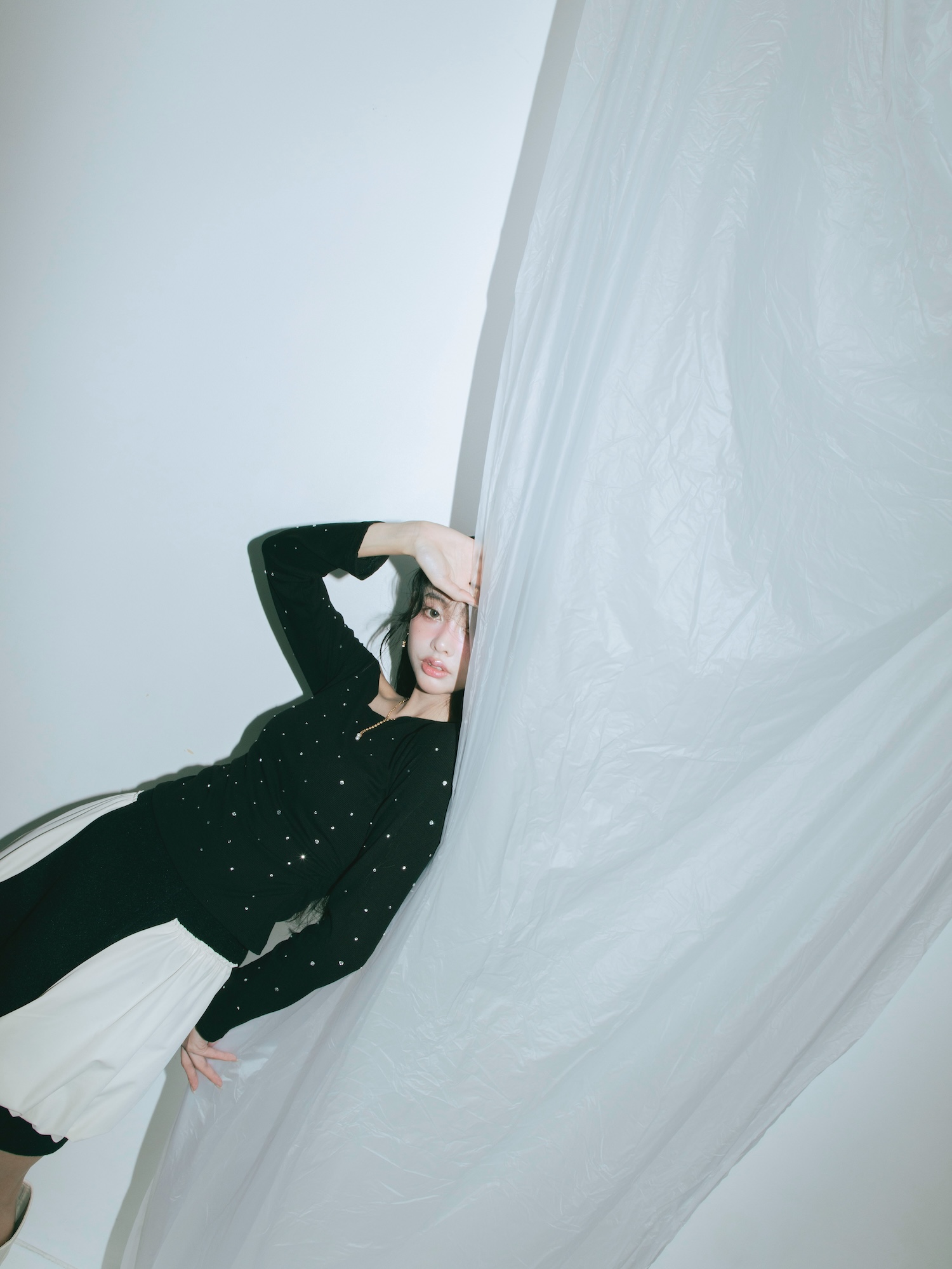 Side Whip Mini Skirt