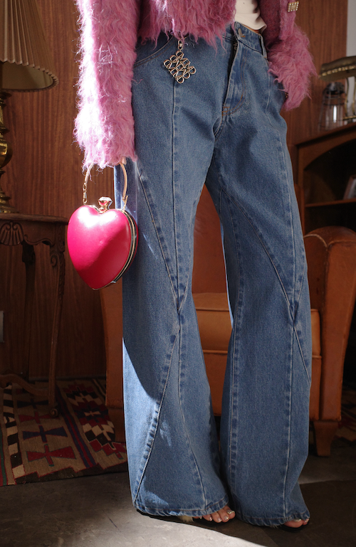 Stitch Line Denim Pants