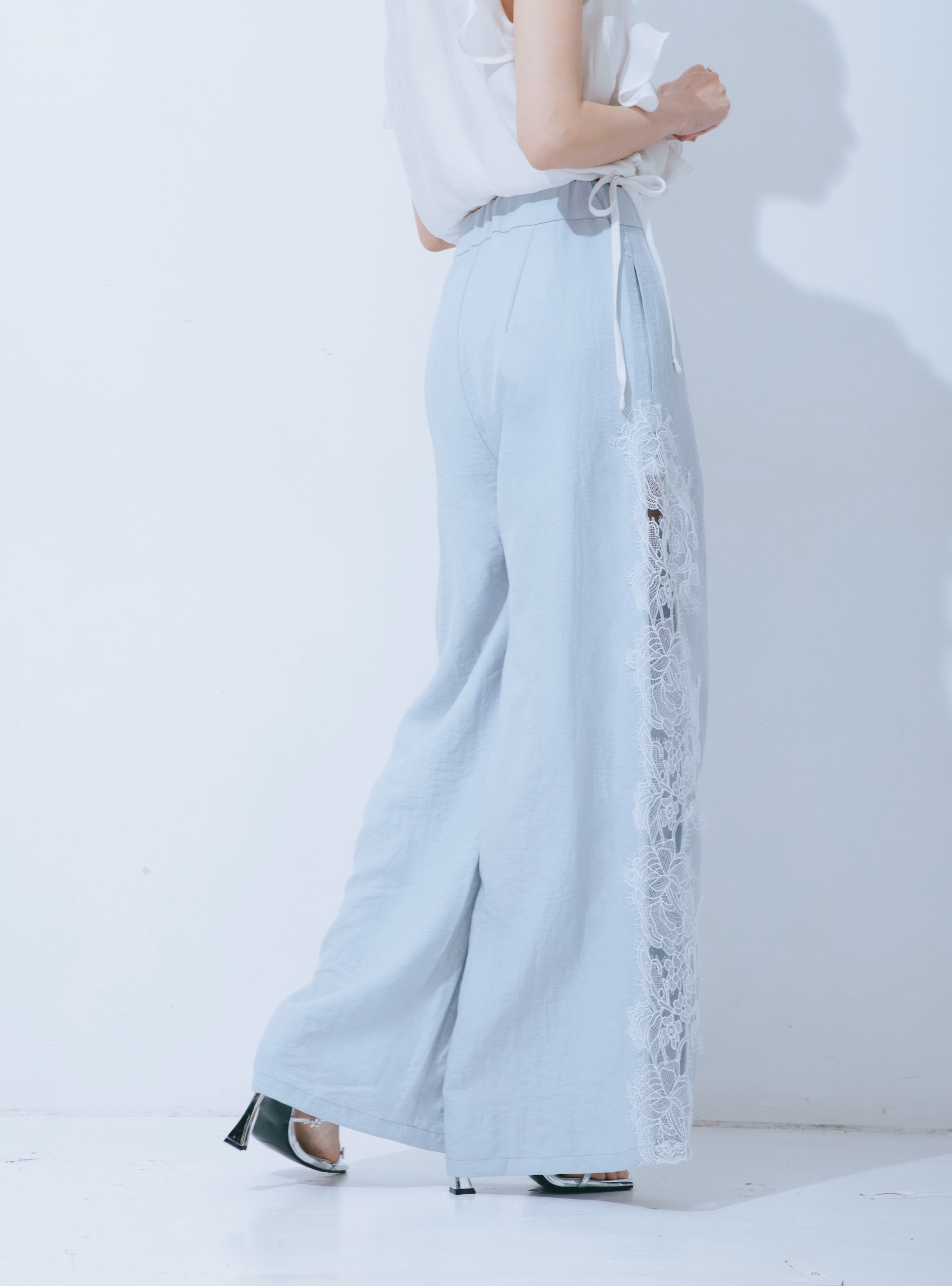 【JOUR by Crayme,】Side Lace Pants
