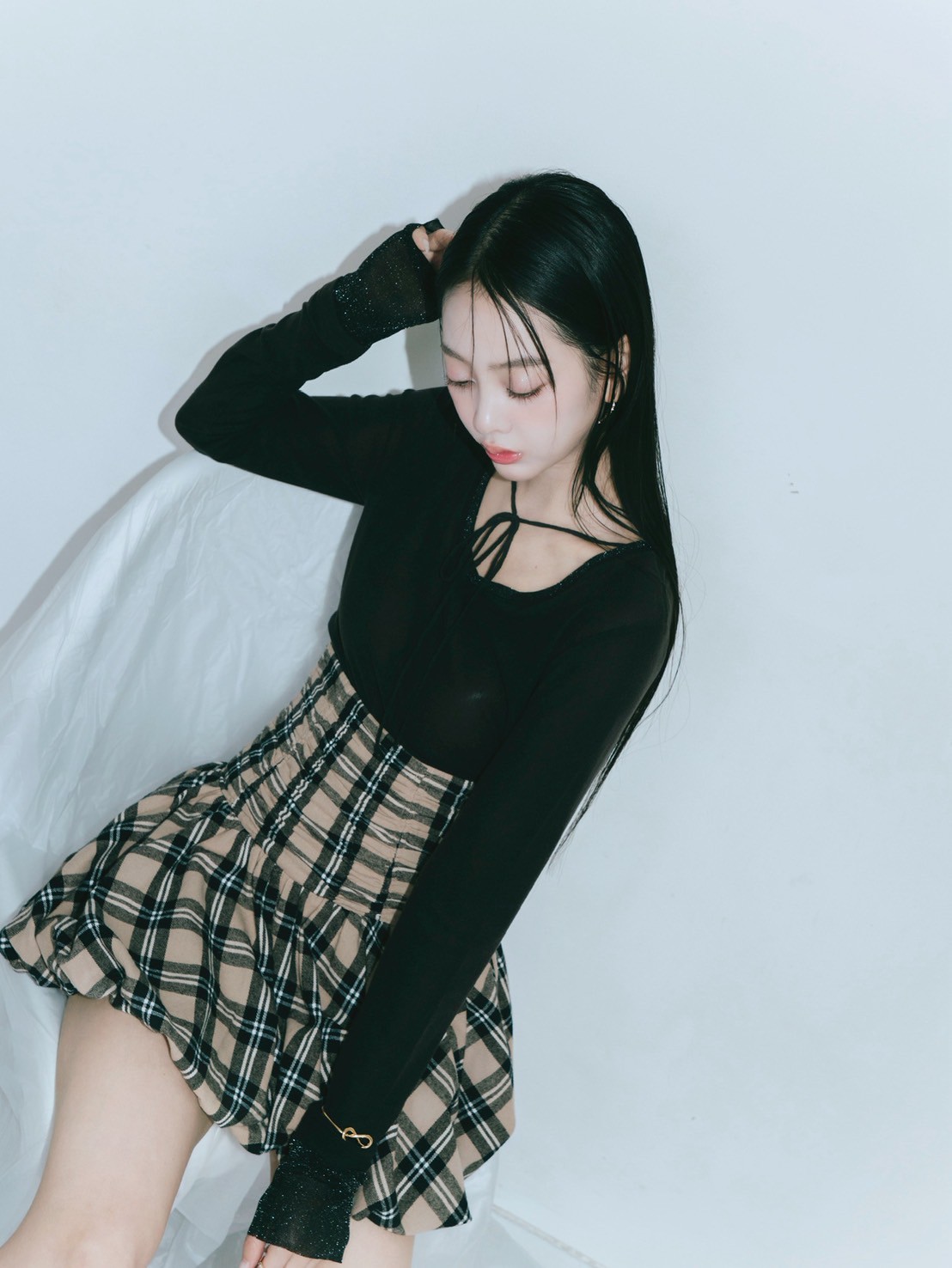 【JOUR by Crayme,】Mix Sheer Tops