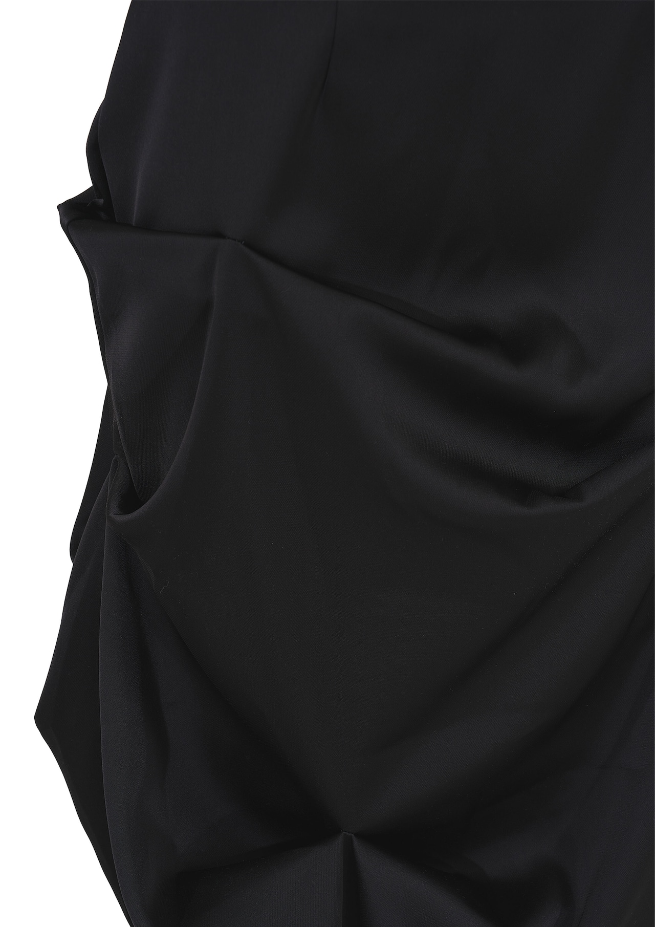 Pinch Satin Skirt