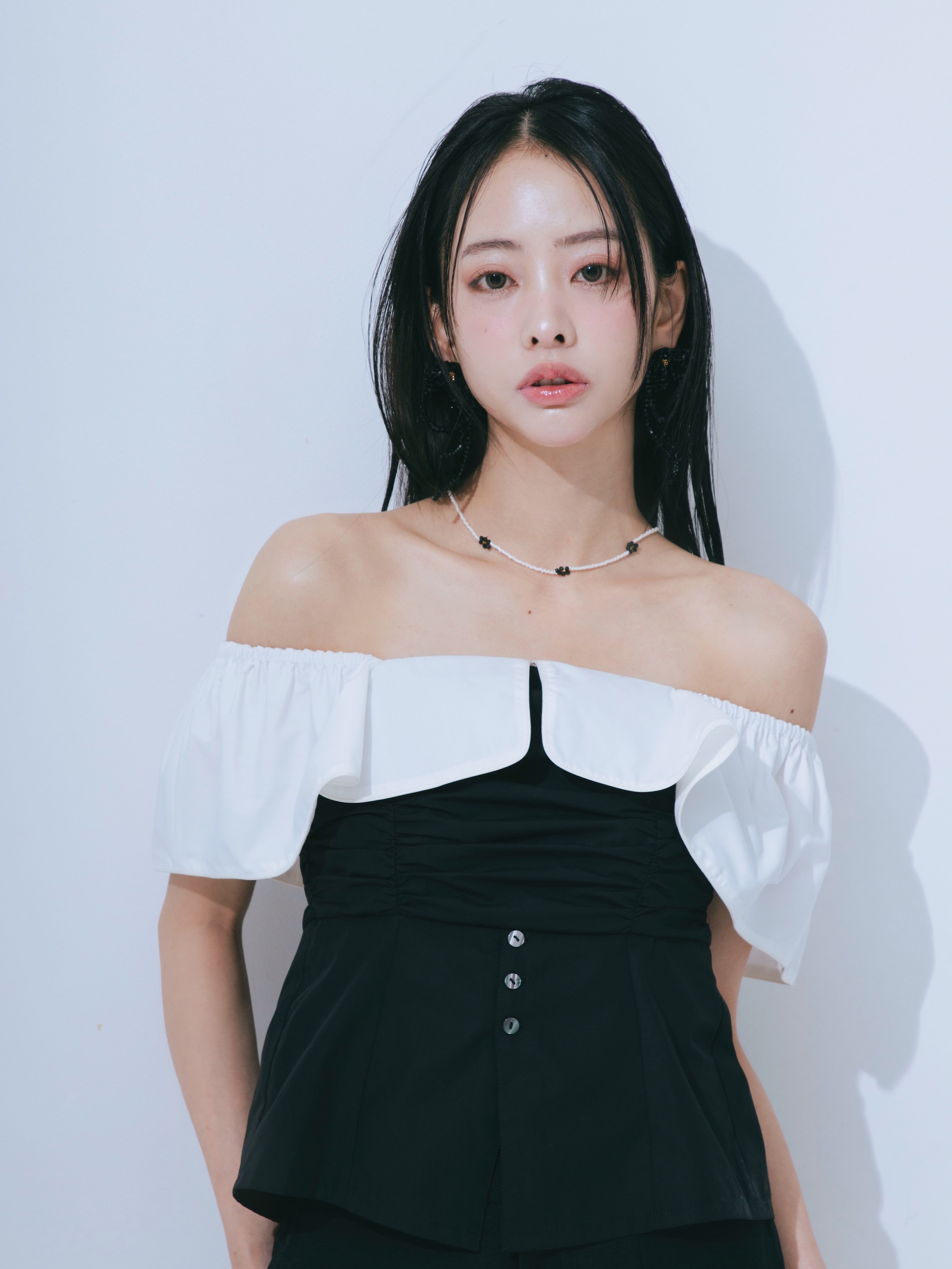 【JOUR by Crayme,】2way Frill Shirt Tops