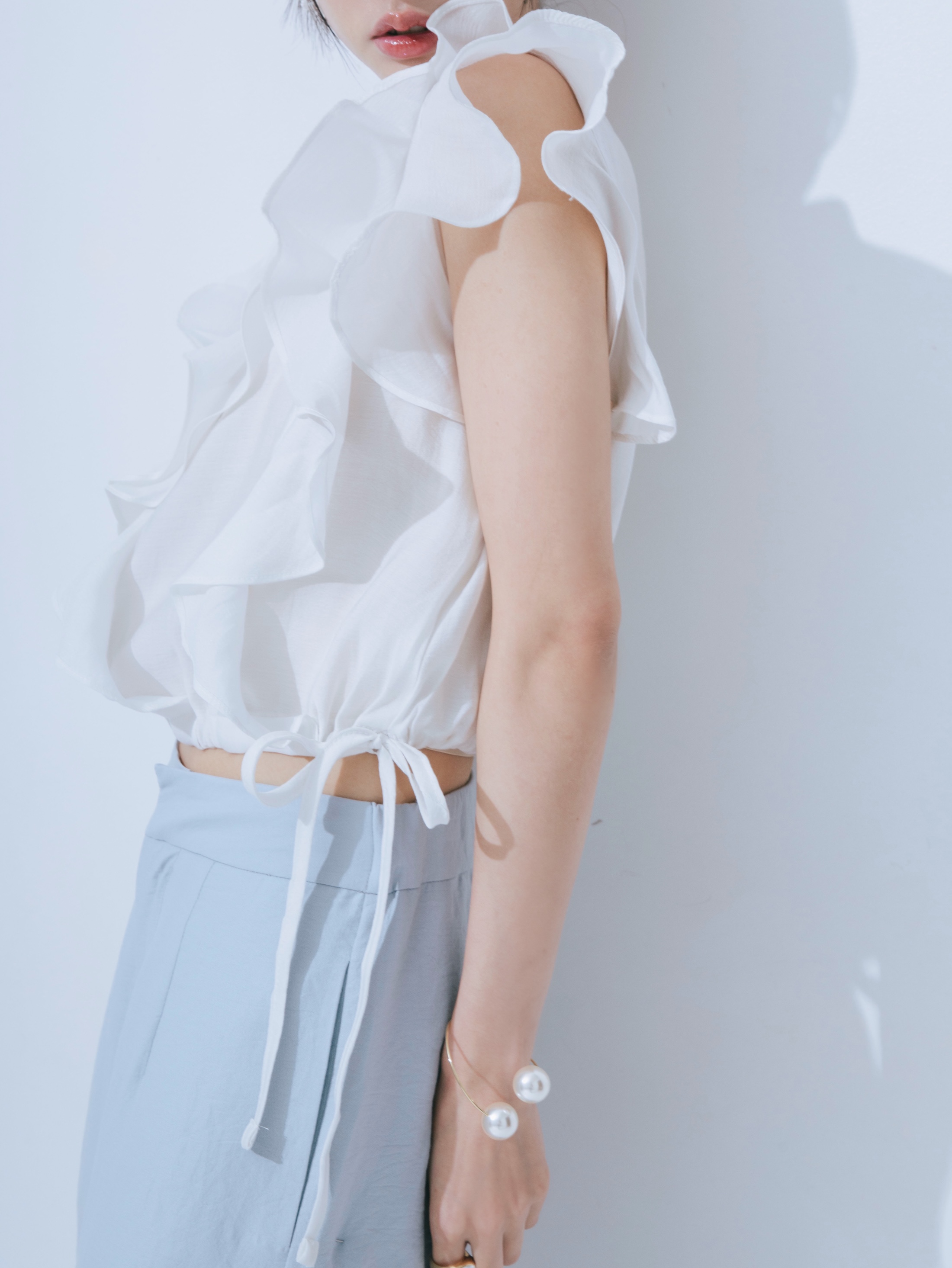 【JOUR by Crayme,】Ruffle Frill Tops