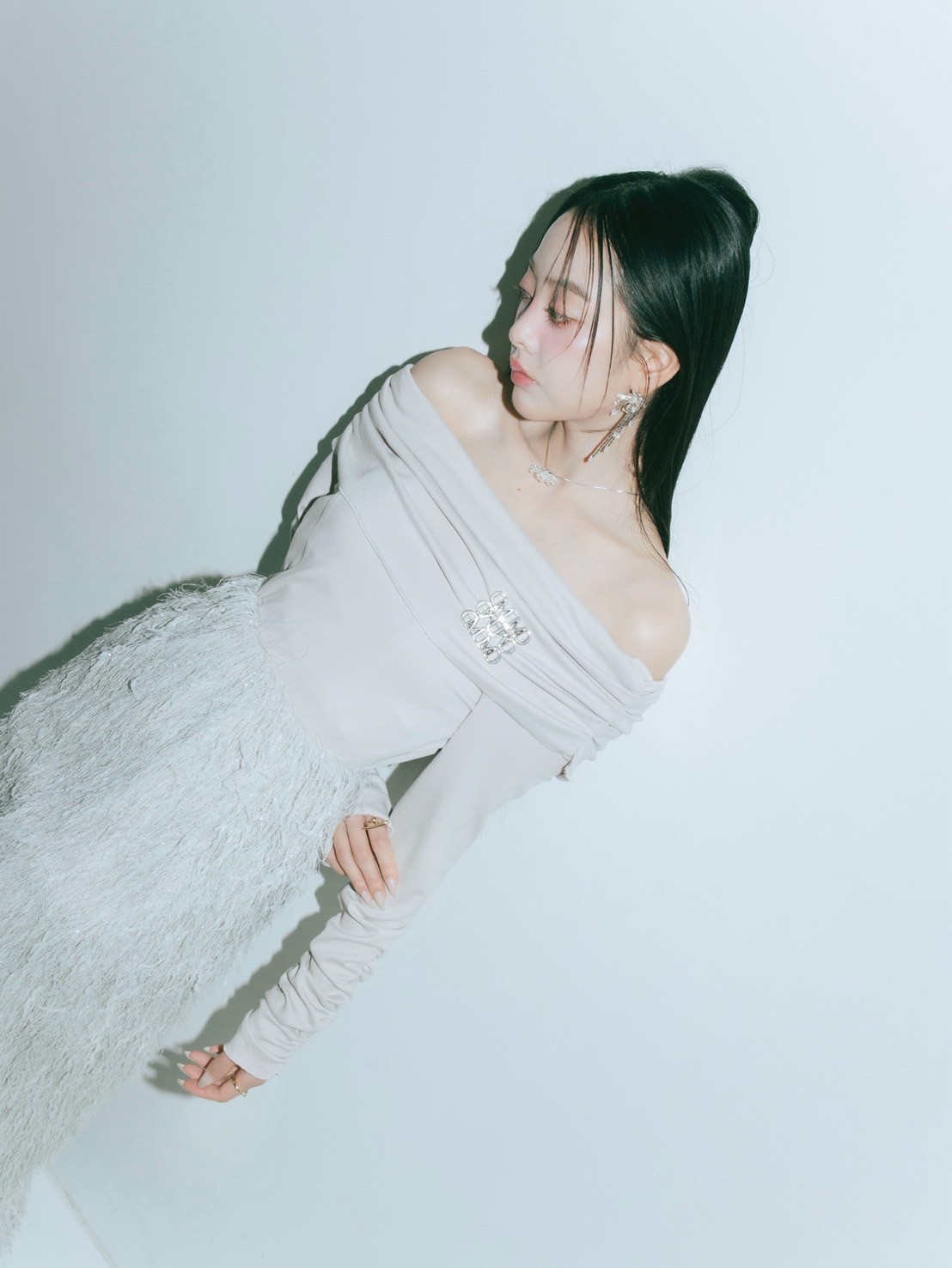 Volume Feather Dress