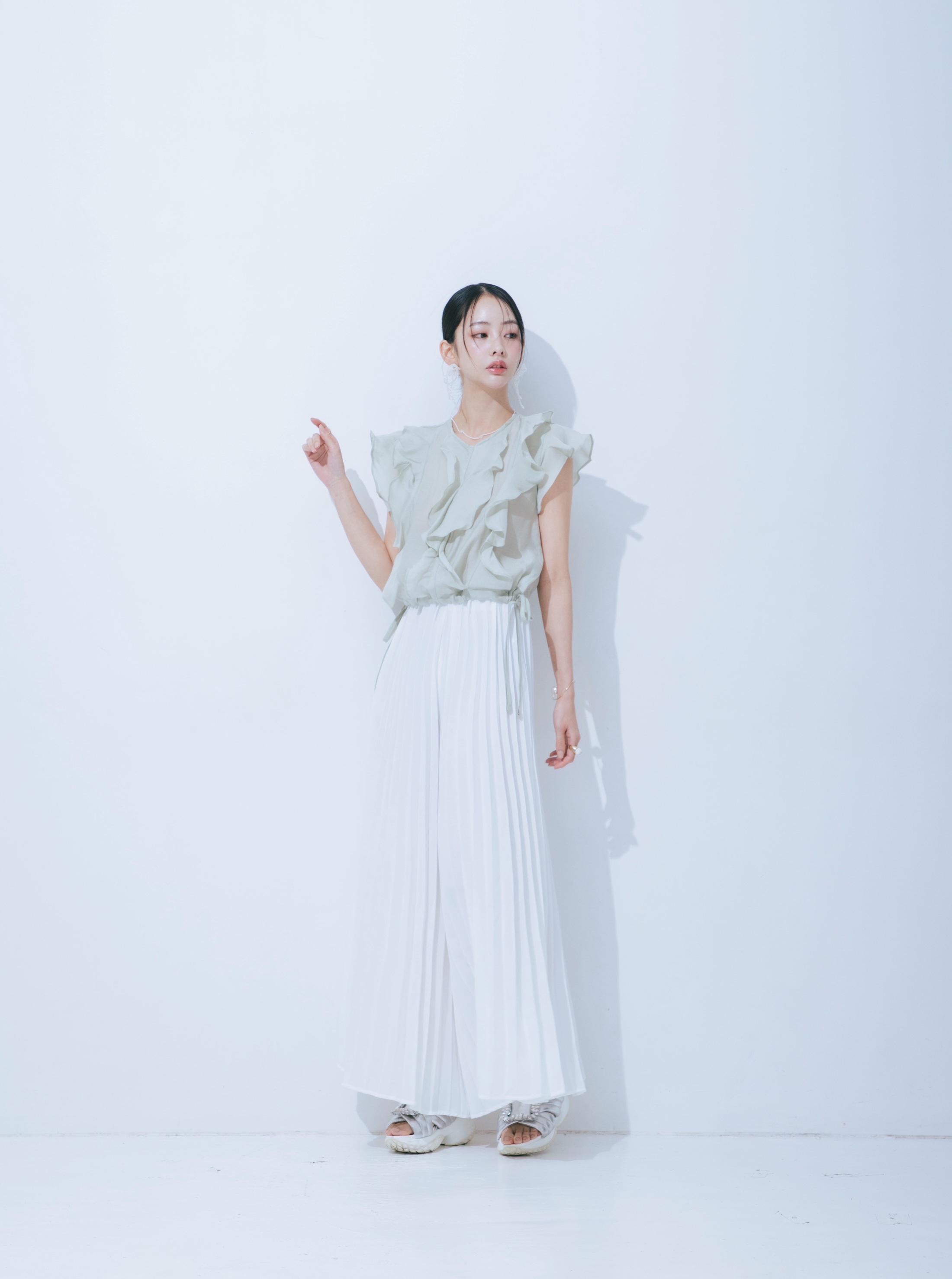 【JOUR by Crayme,】Pleats Flare Pants