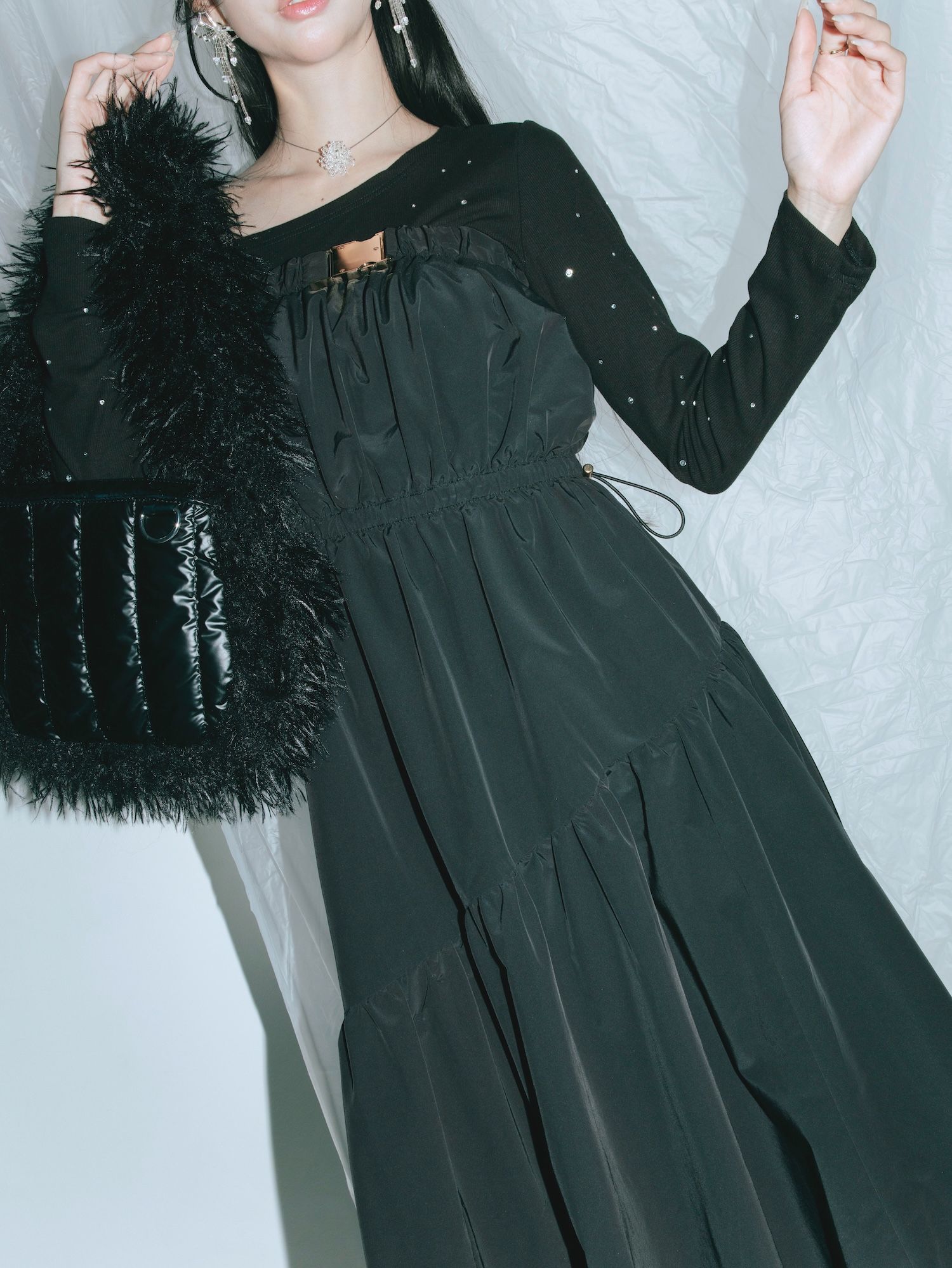 2way Balloon Bare Dress