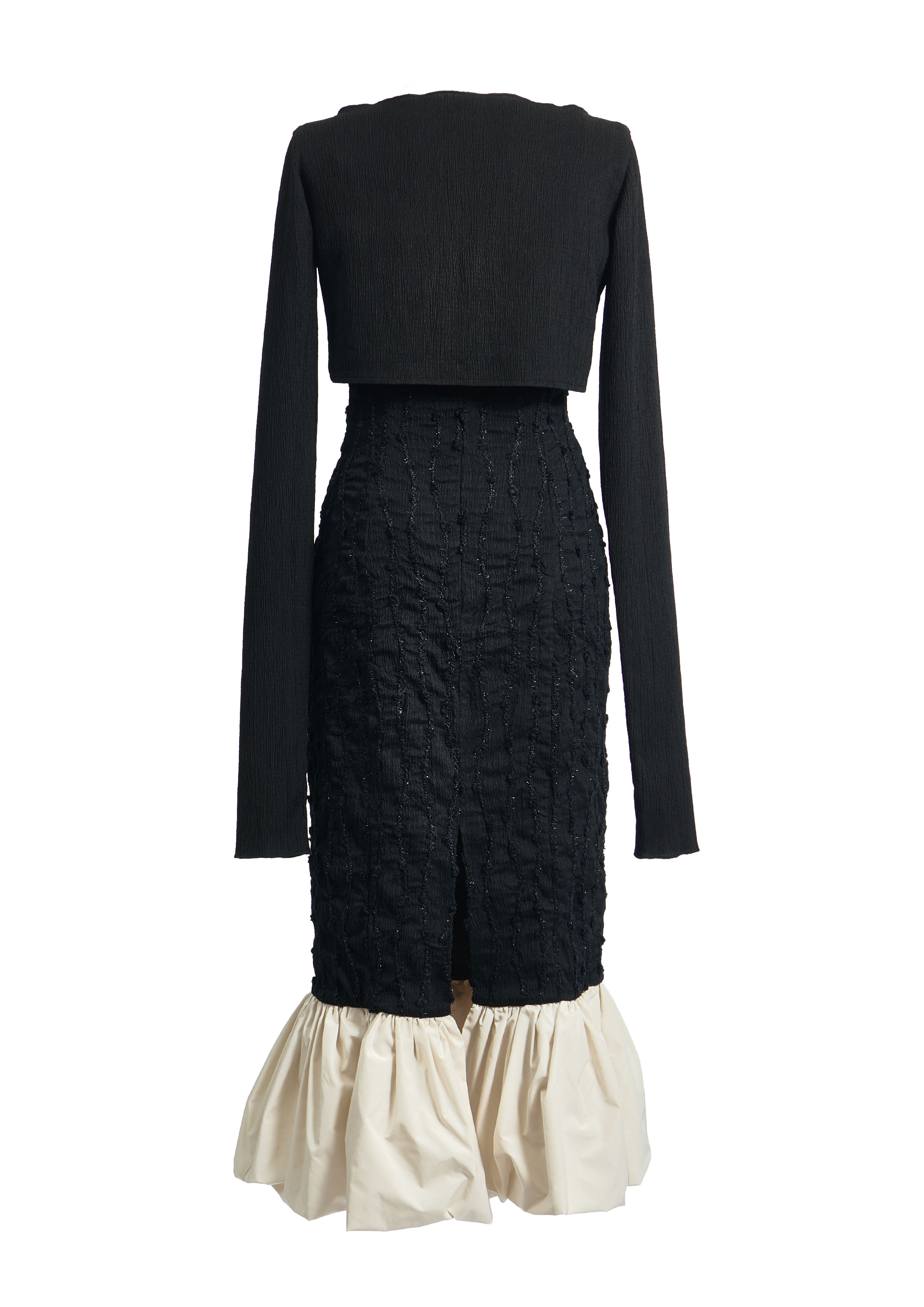 Whip Frill Fringe Dress Set