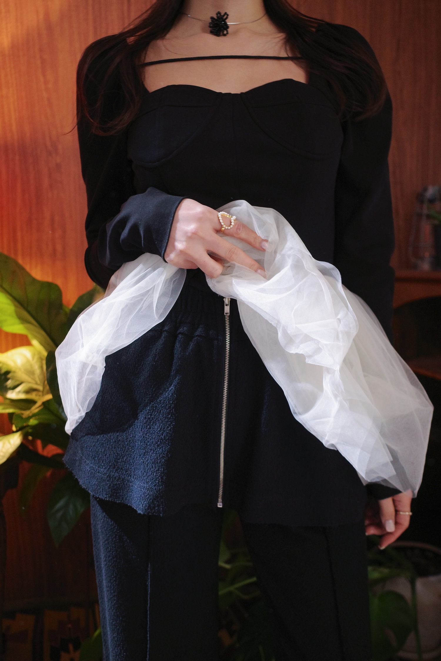 2way Skirt Layered Pants