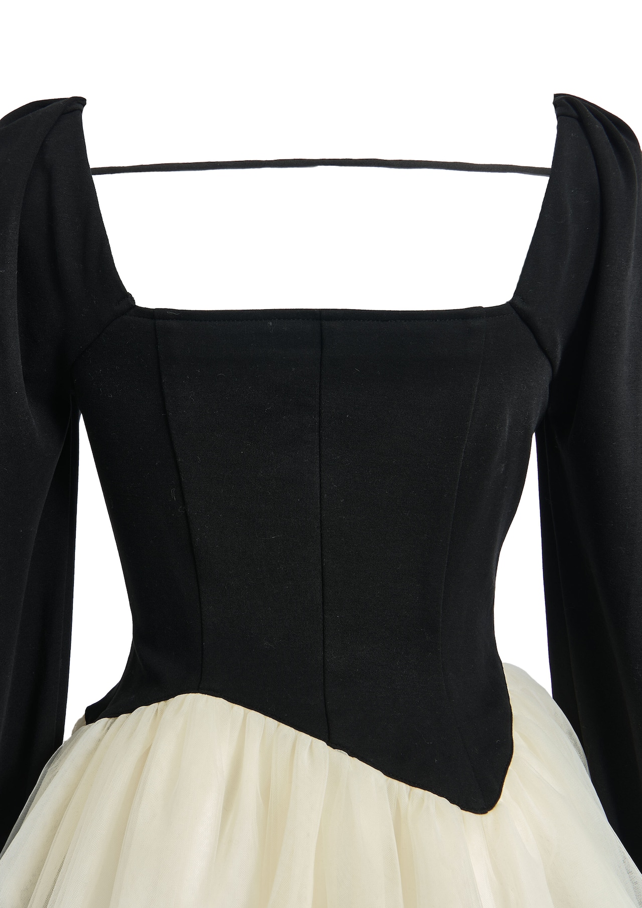 Peplum Tulle Bustier Tops