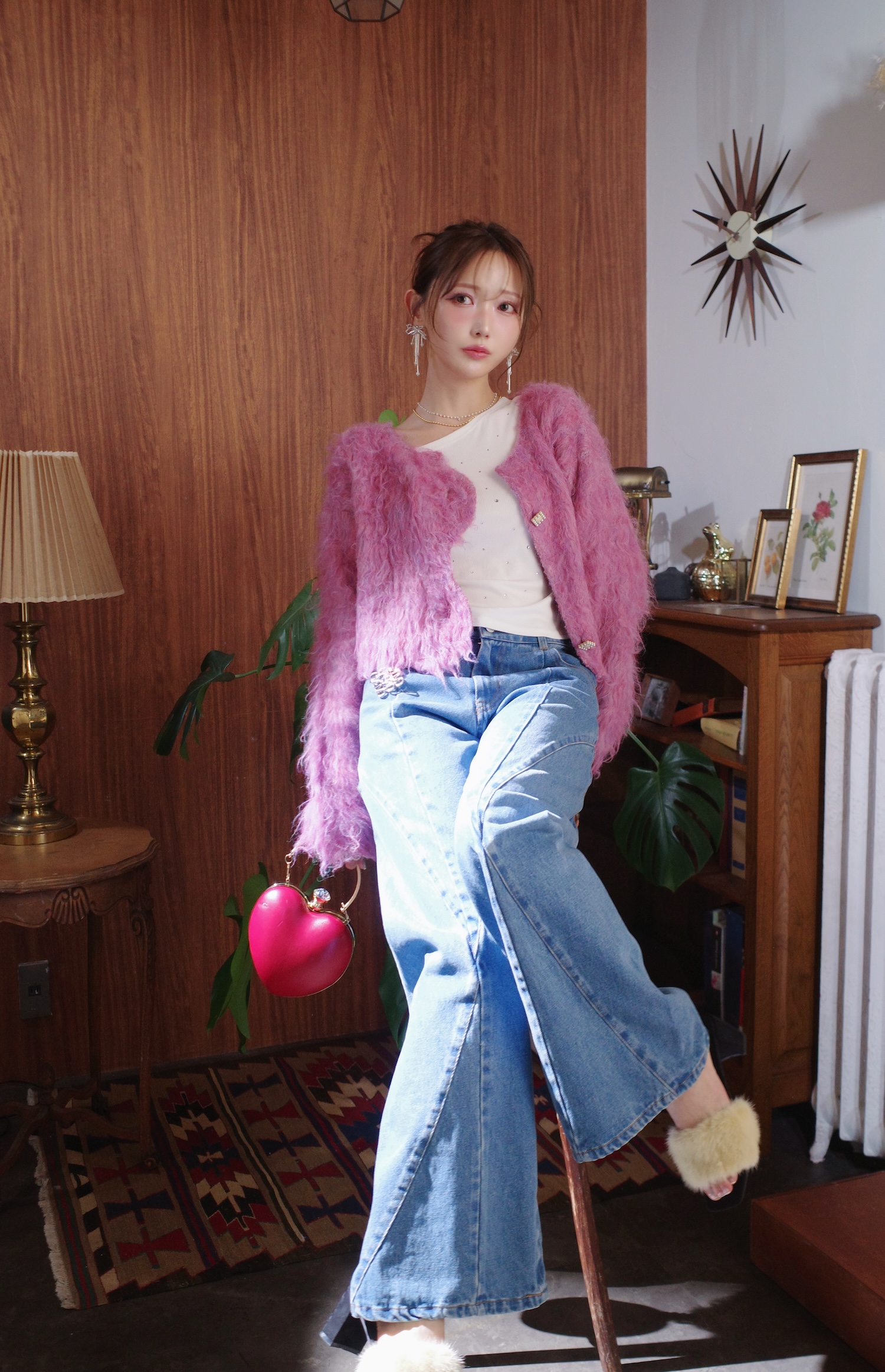 Stitch Line Denim Pants