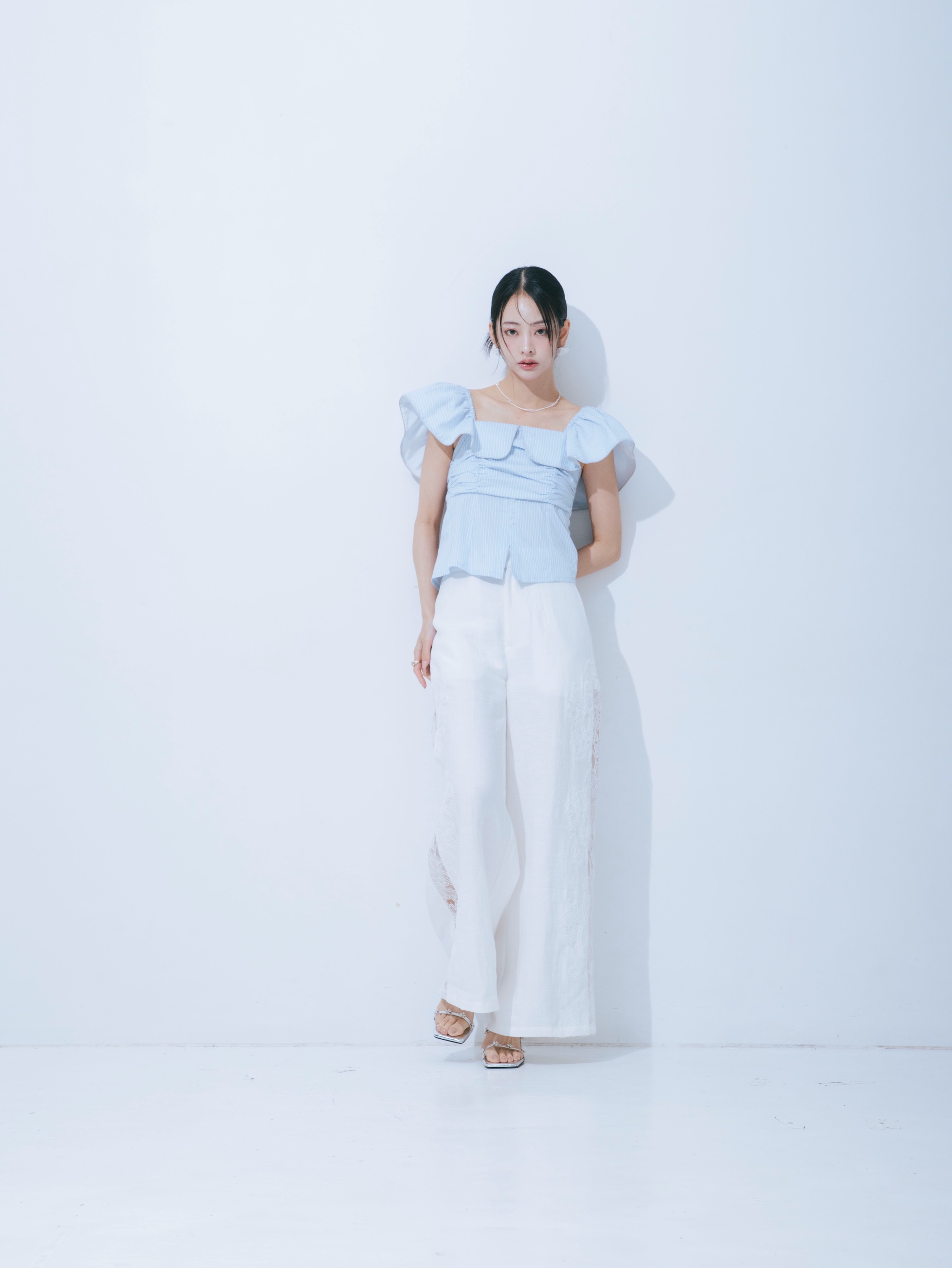 【JOUR by Crayme,】2way Frill Shirt Tops