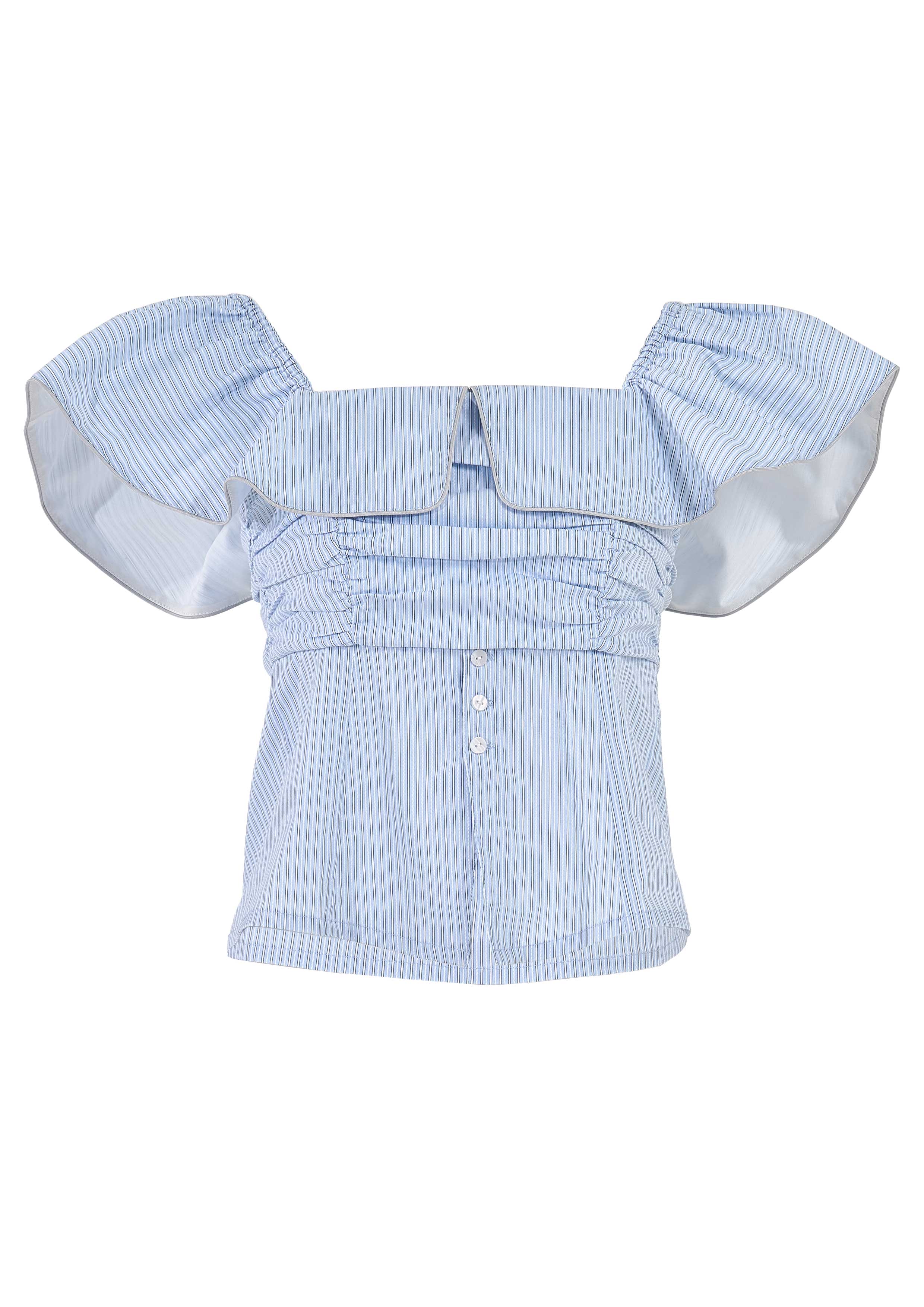 【JOUR by Crayme,】2way Frill Shirt Tops