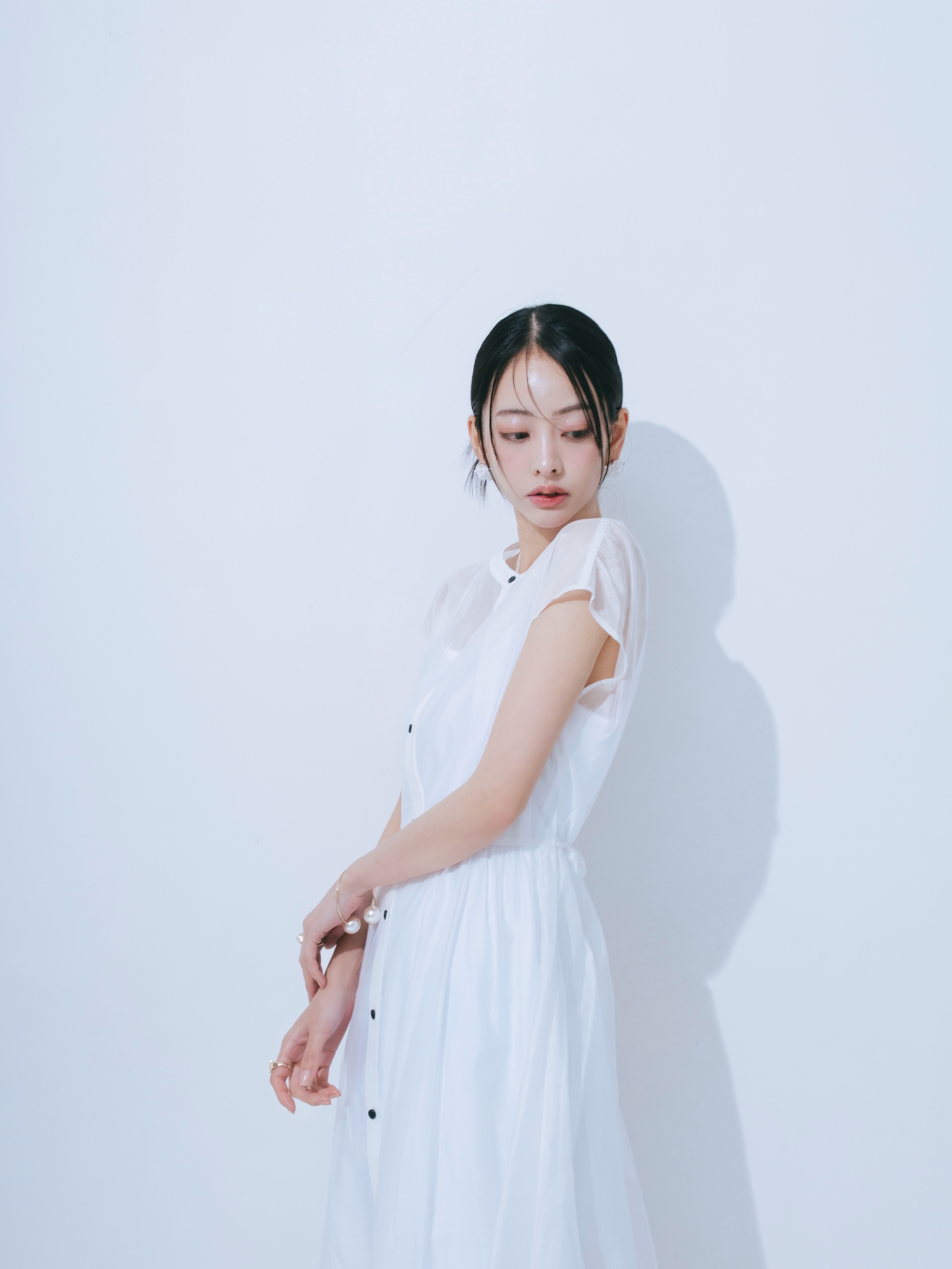 【JOUR by Crayme,】Airy Cool Sheer Dress