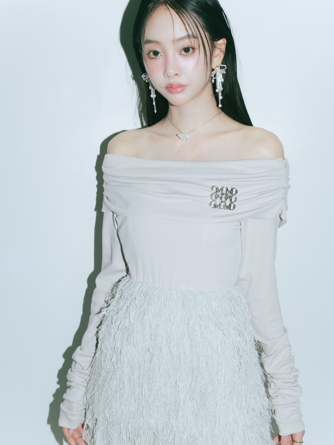 Volume Feather Dress